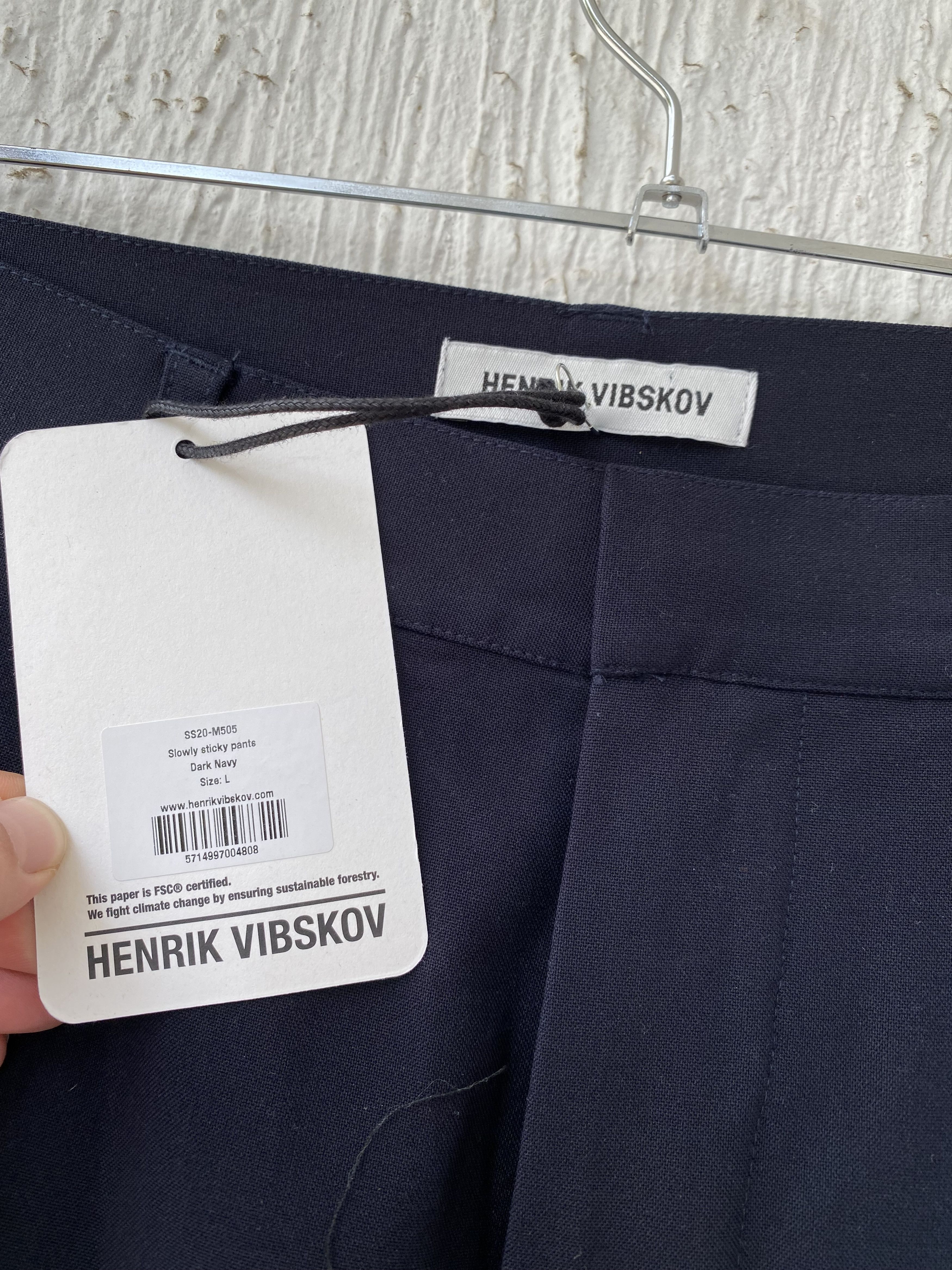 Henrik Vibskov BNWT SS20 wide dark navy pant Size US 31 - 3 Thumbnail