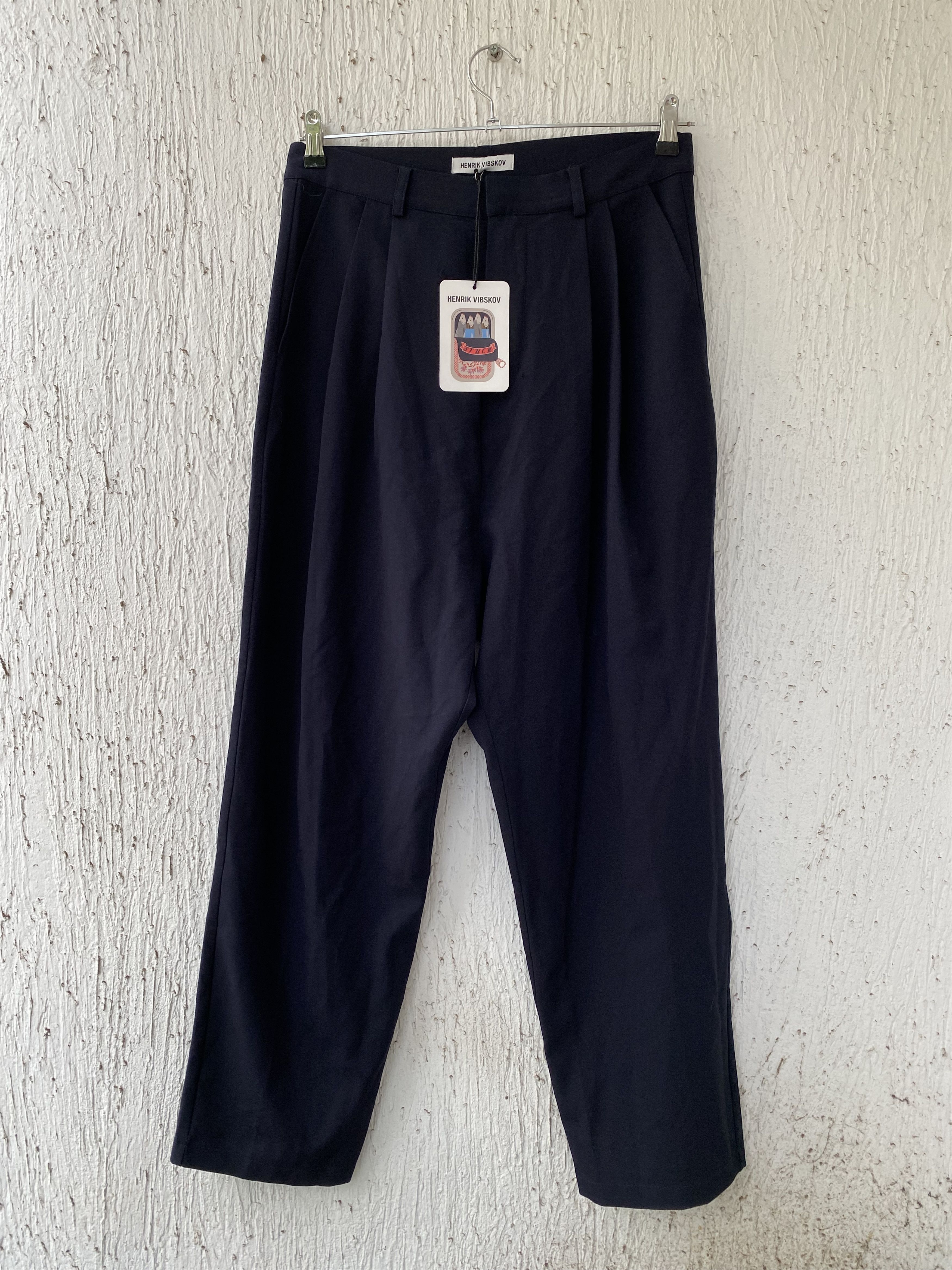 Henrik Vibskov BNWT SS20 wide dark navy pant Size US 31 - 1 Thumbnail