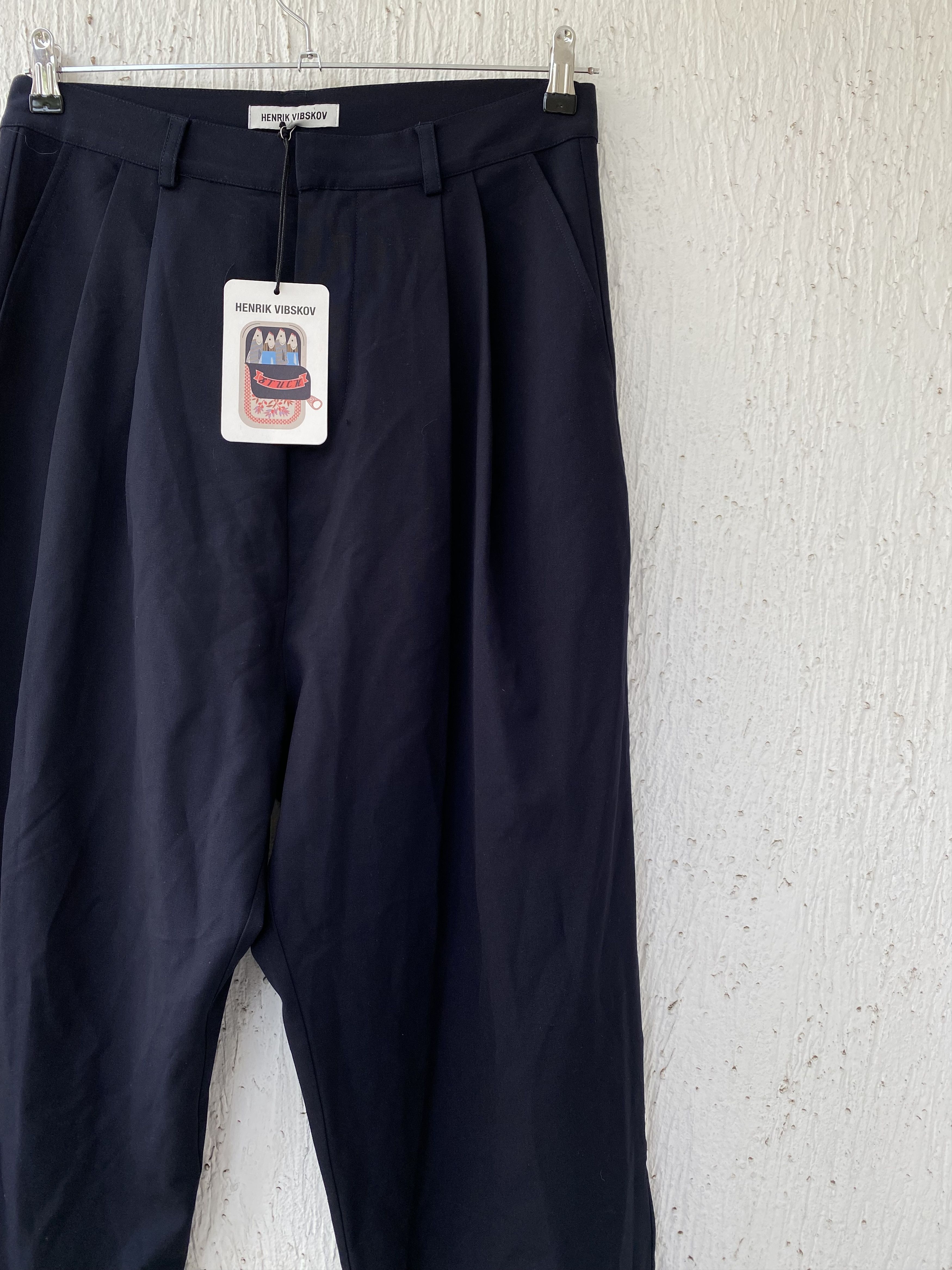 Henrik Vibskov BNWT SS20 wide dark navy pant Size US 31 - 2 Thumbnail
