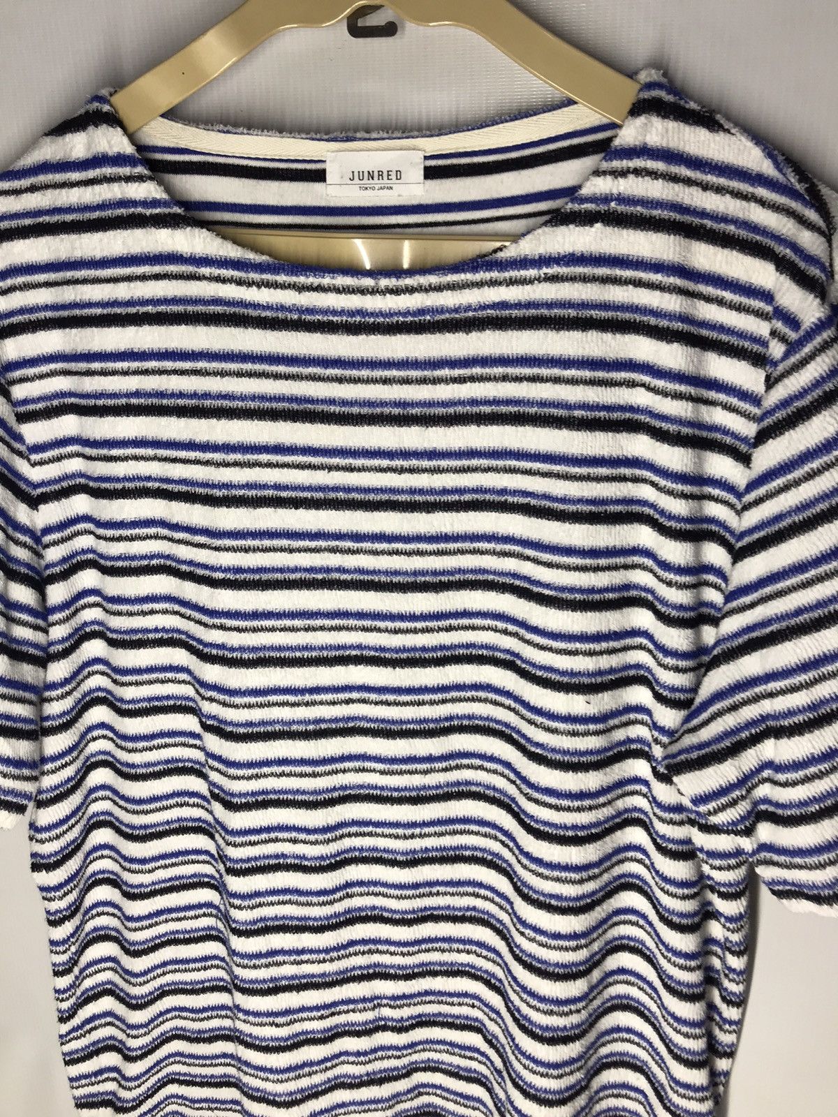 Japanese Brand Junred stripe tshirt Size US M / EU 48-50 / 2 - 6 Thumbnail
