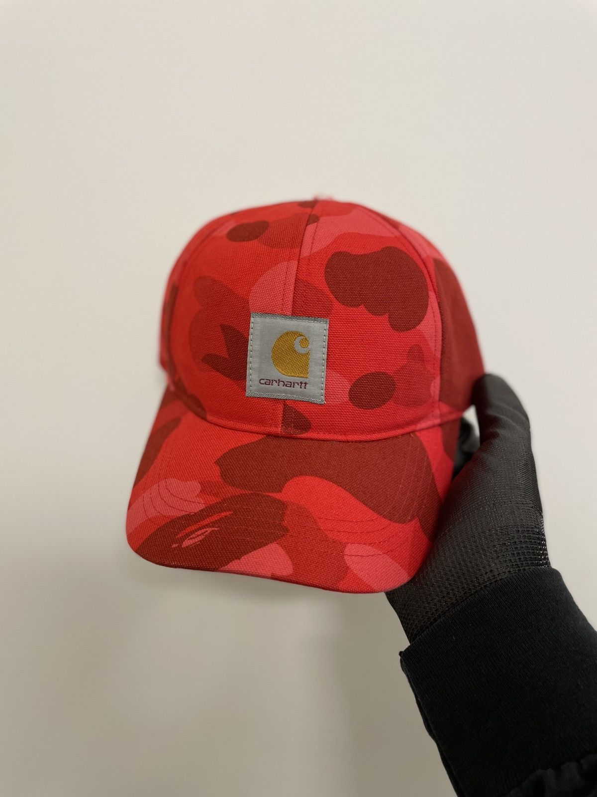 Bape × Carhartt Bape x Carhartt red camouflage Snapback rare