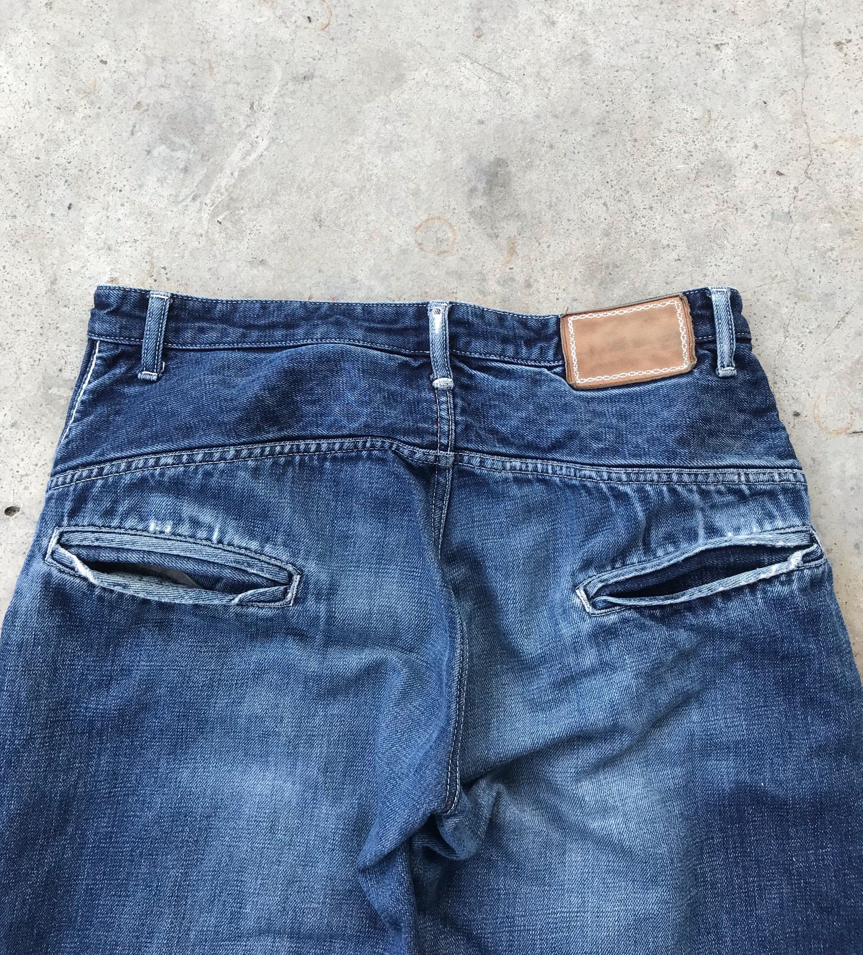 Japanese Brand Vintage 90s Japanese brand selvedge blue denim jeans Size US 32 / EU 48 - 6 Thumbnail