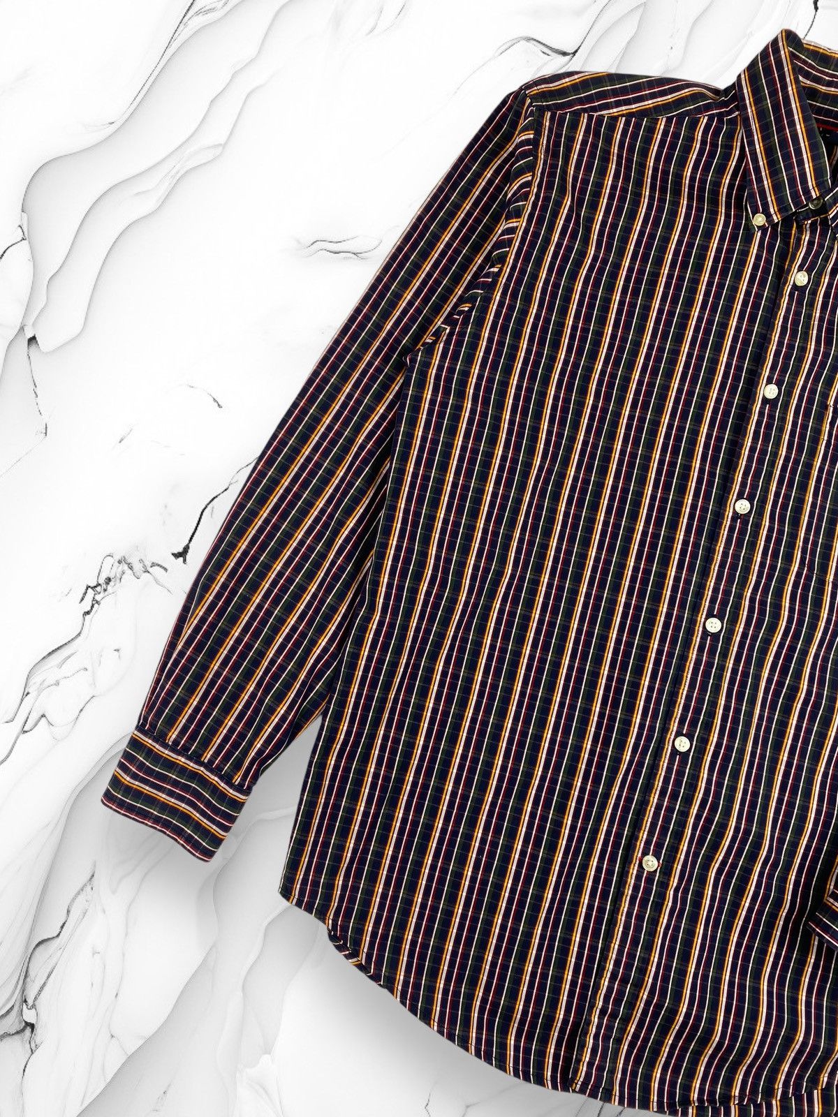 Tommy Hilfiger Mens Vintage Tommy Hilfiger Long Sleeve Botton Shirt Size M Size US M / EU 48-50 / 2 - 2 Thumbnail