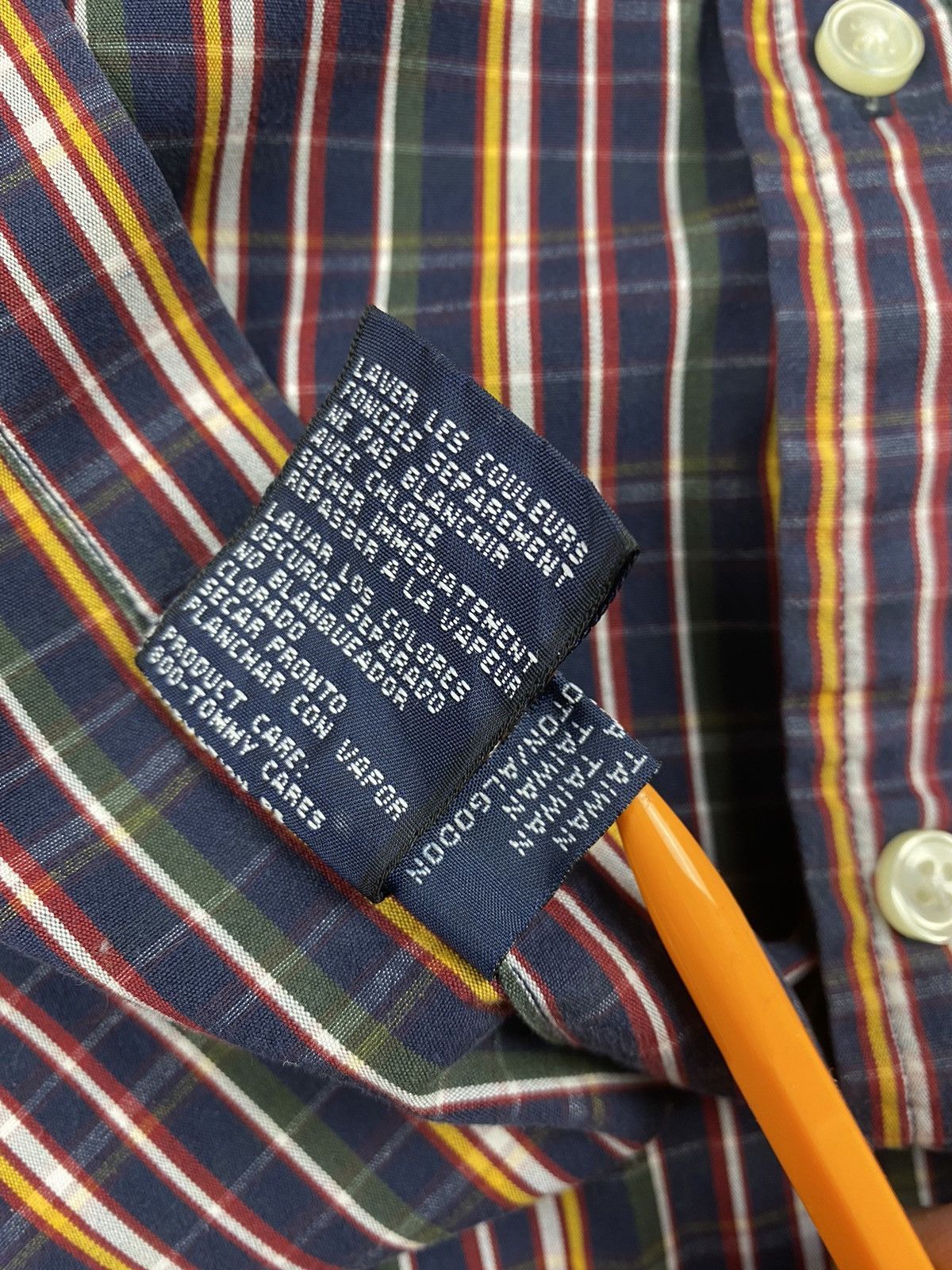 Tommy Hilfiger Mens Vintage Tommy Hilfiger Long Sleeve Botton Shirt Size M Size US M / EU 48-50 / 2 - 8 Thumbnail