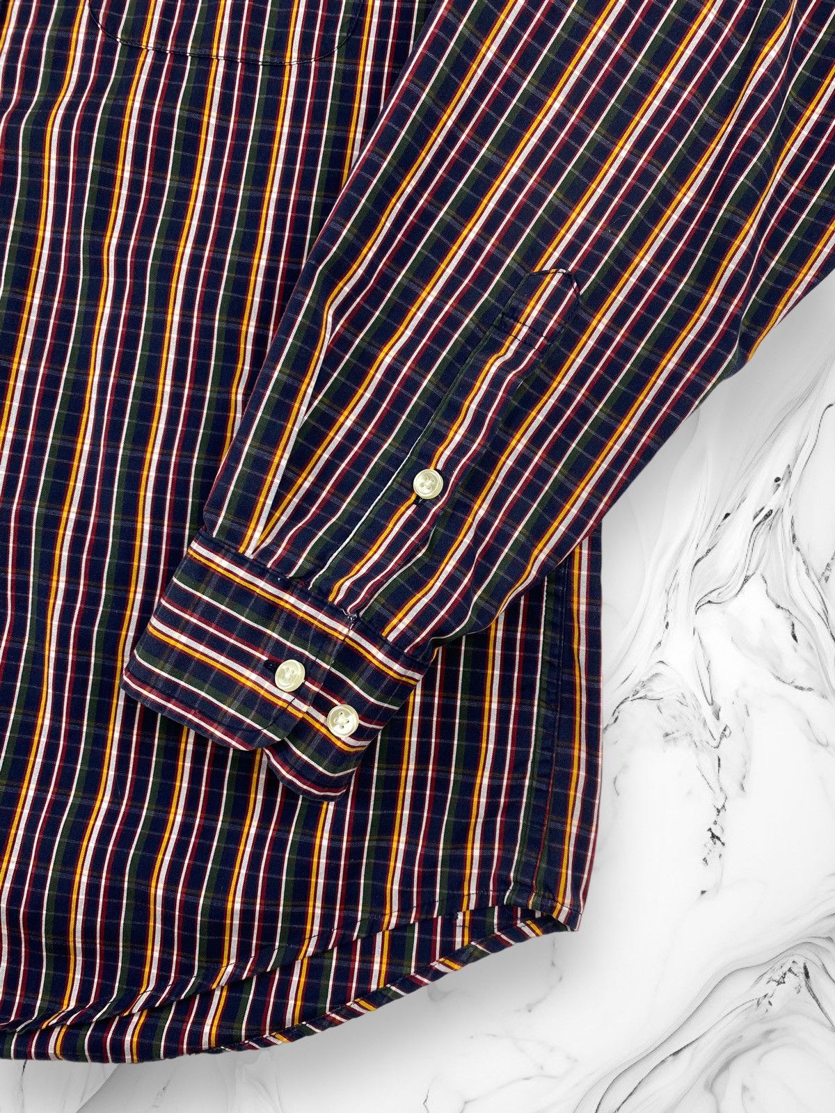 Tommy Hilfiger Mens Vintage Tommy Hilfiger Long Sleeve Botton Shirt Size M Size US M / EU 48-50 / 2 - 4 Thumbnail