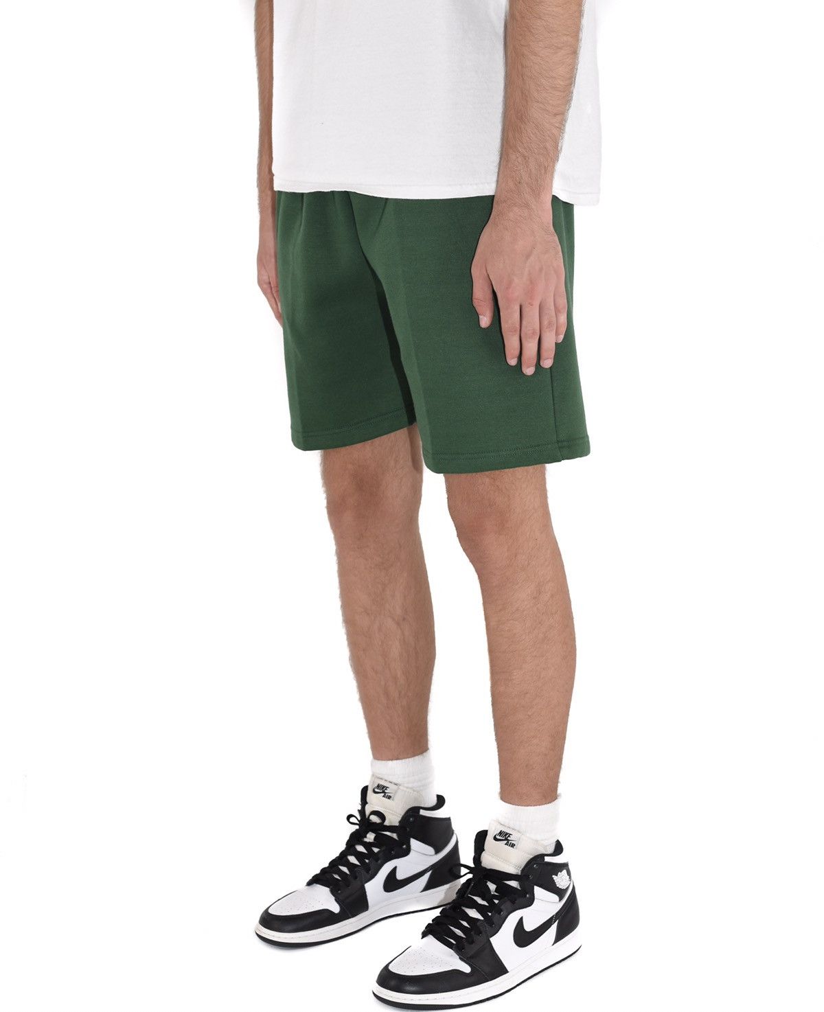 Vintage Fleece Sweat Shorts Forest Green XS Size US 26 / EU 42 - 2 Thumbnail