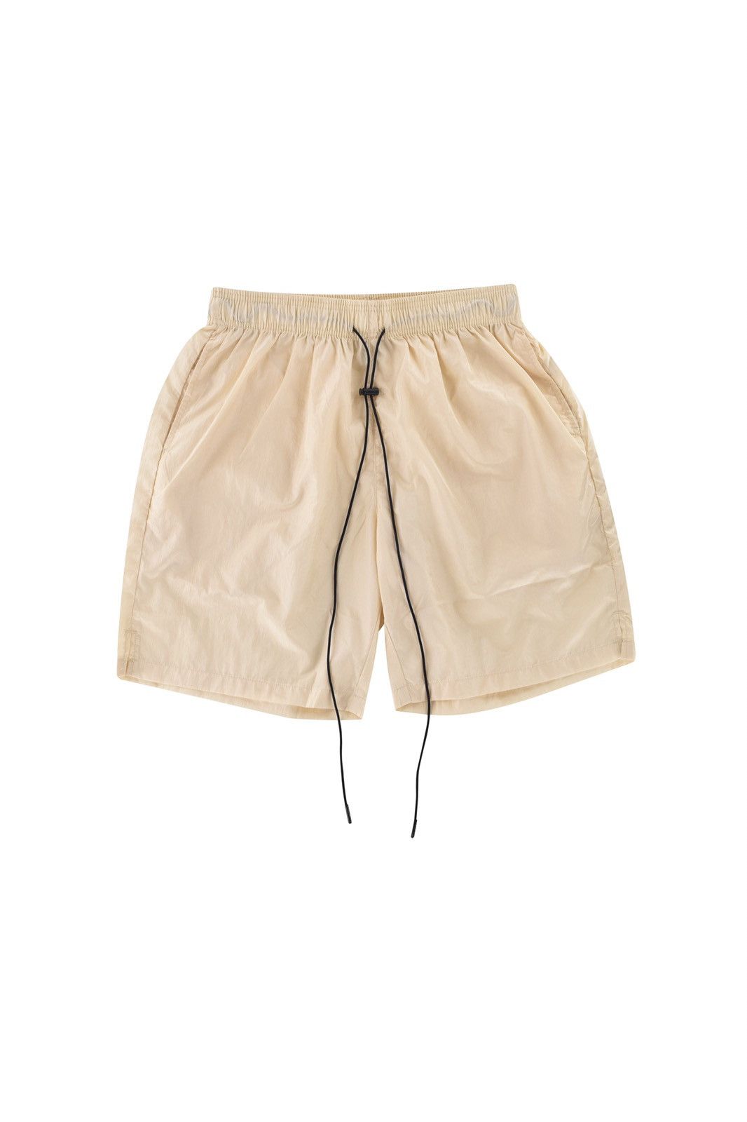 Vintage Crinkle Nylon Shorts Cream XL Size US 36 / EU 52 - 1 Thumbnail