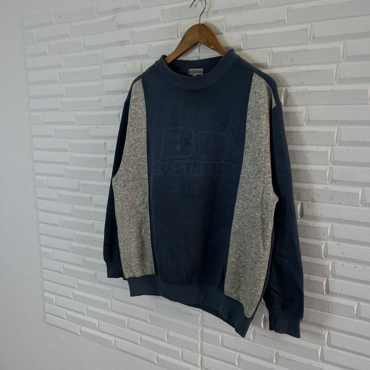 Japanese Brand VINTAGE BE STATION BIG LOGO CREWNECK SWEATSHIRT Size US M / EU 48-50 / 2 - 2 Thumbnail