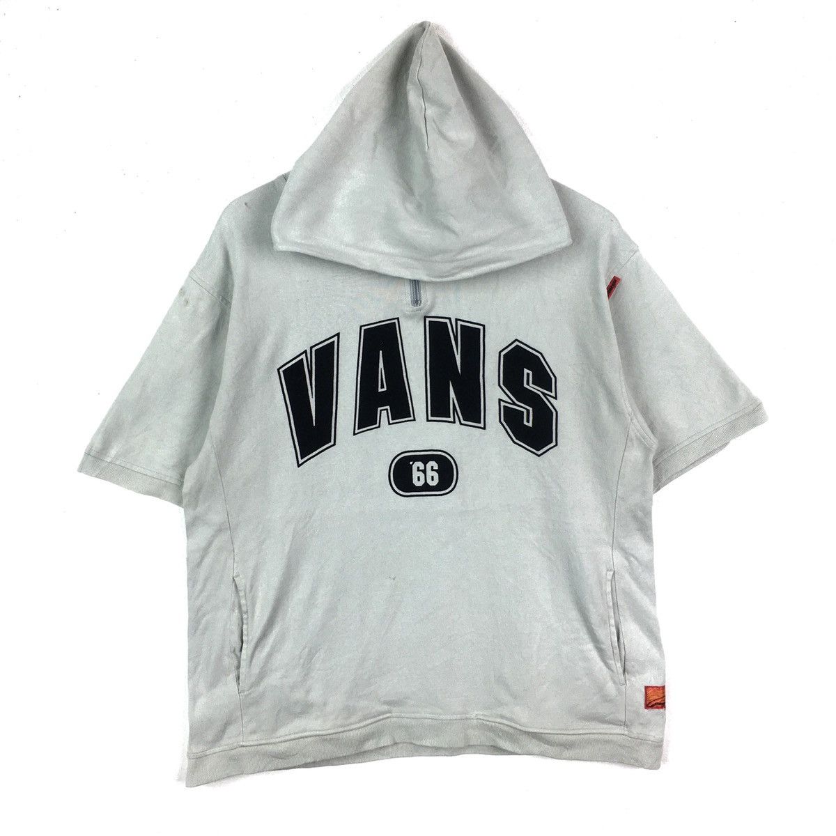 Vans × Vintage Vintage VANS Skateboard Big Logo Hoodie Short Sleeve Size US M / EU 48-50 / 2 - 1 Thumbnail