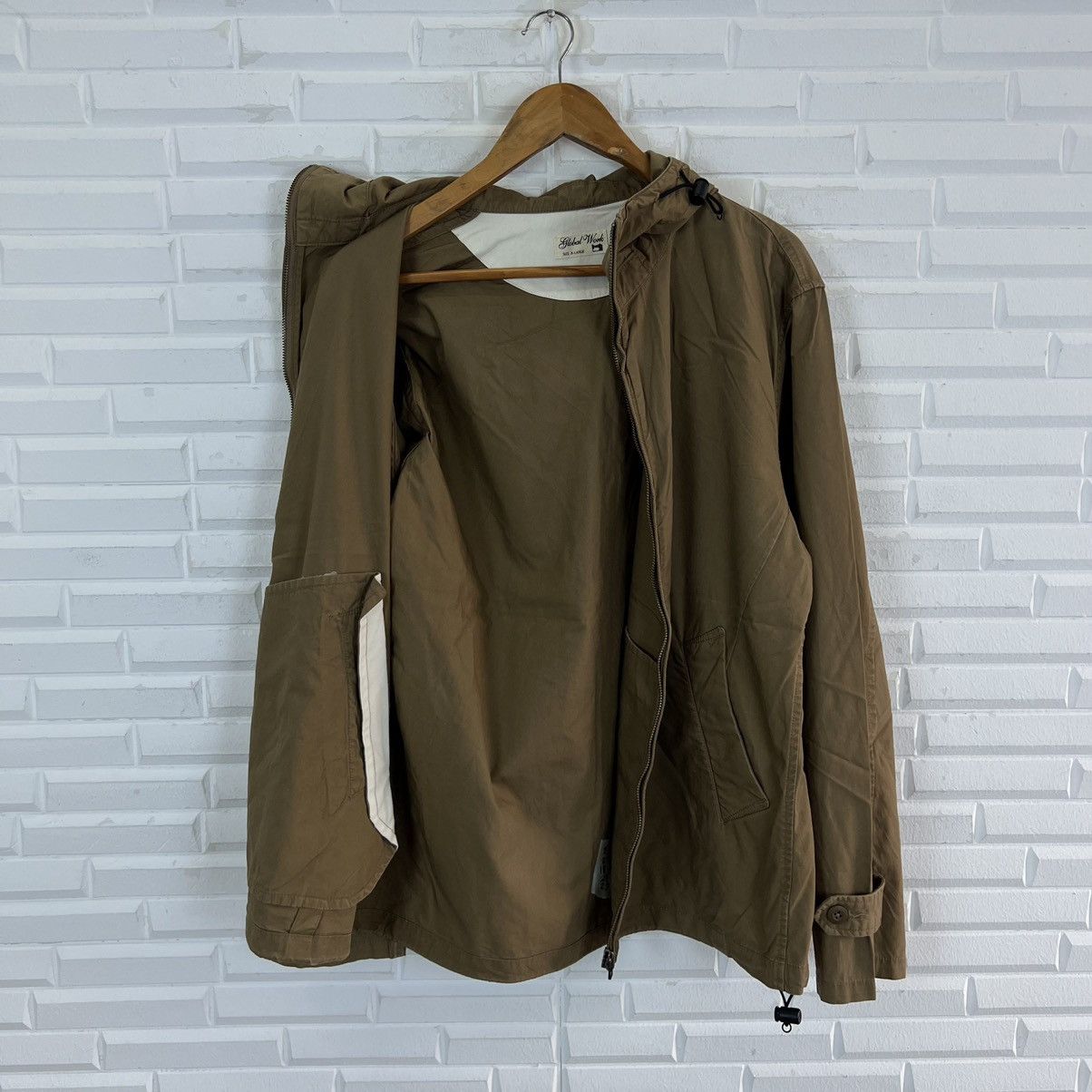 VINTAGE HIKORY CHORE ZIPPER JACKET GLOBAL WORK JAPAN