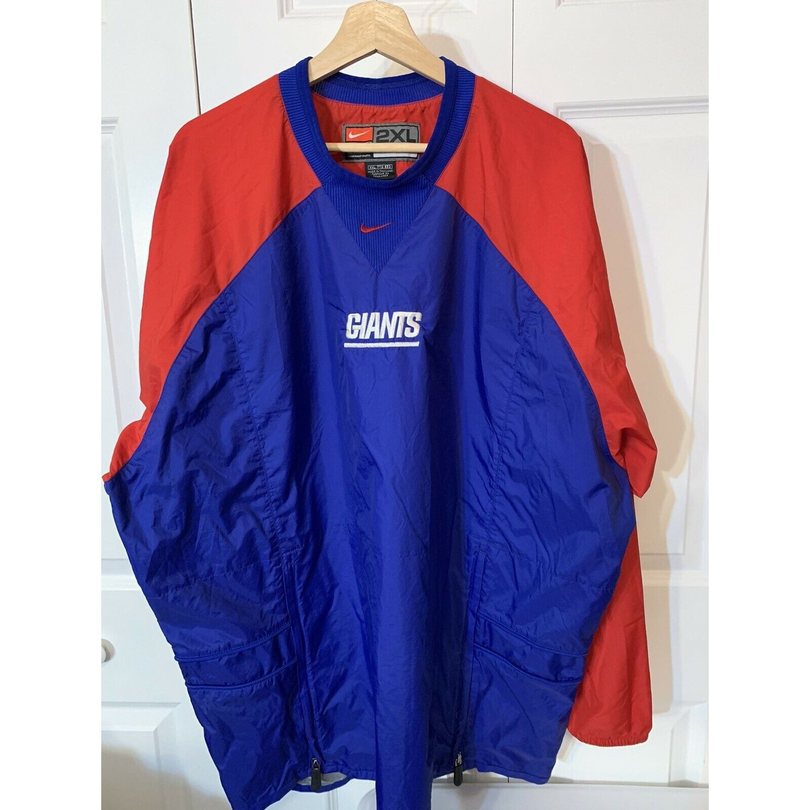 Nike NIKE TEAM NY GIANTS Men’s Sz 2XL BLUE & RED WIND & RAIN PULL Size US XXL / EU 58 / 5 - 5 Thumbnail
