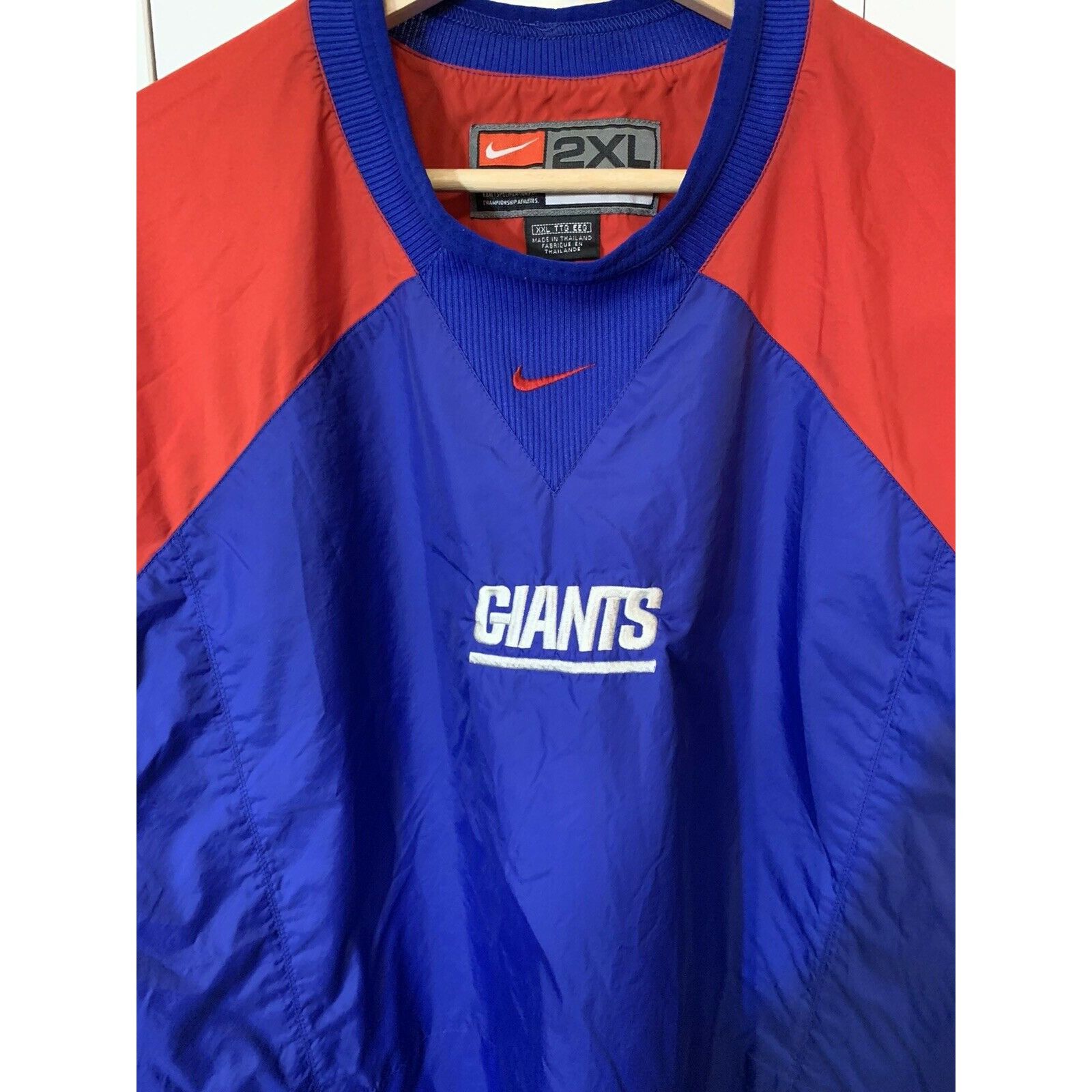 Nike NIKE TEAM NY GIANTS Men’s Sz 2XL BLUE & RED WIND & RAIN PULL Size US XXL / EU 58 / 5 - 1 Thumbnail