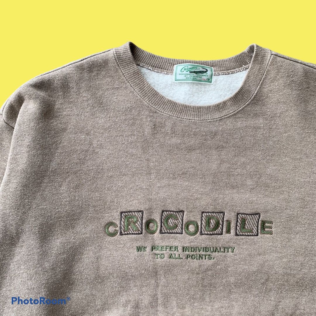 Japanese Brand Crocodile sweetshirt vintage 90s Size US L / EU 52-54 / 3 - 2 Thumbnail