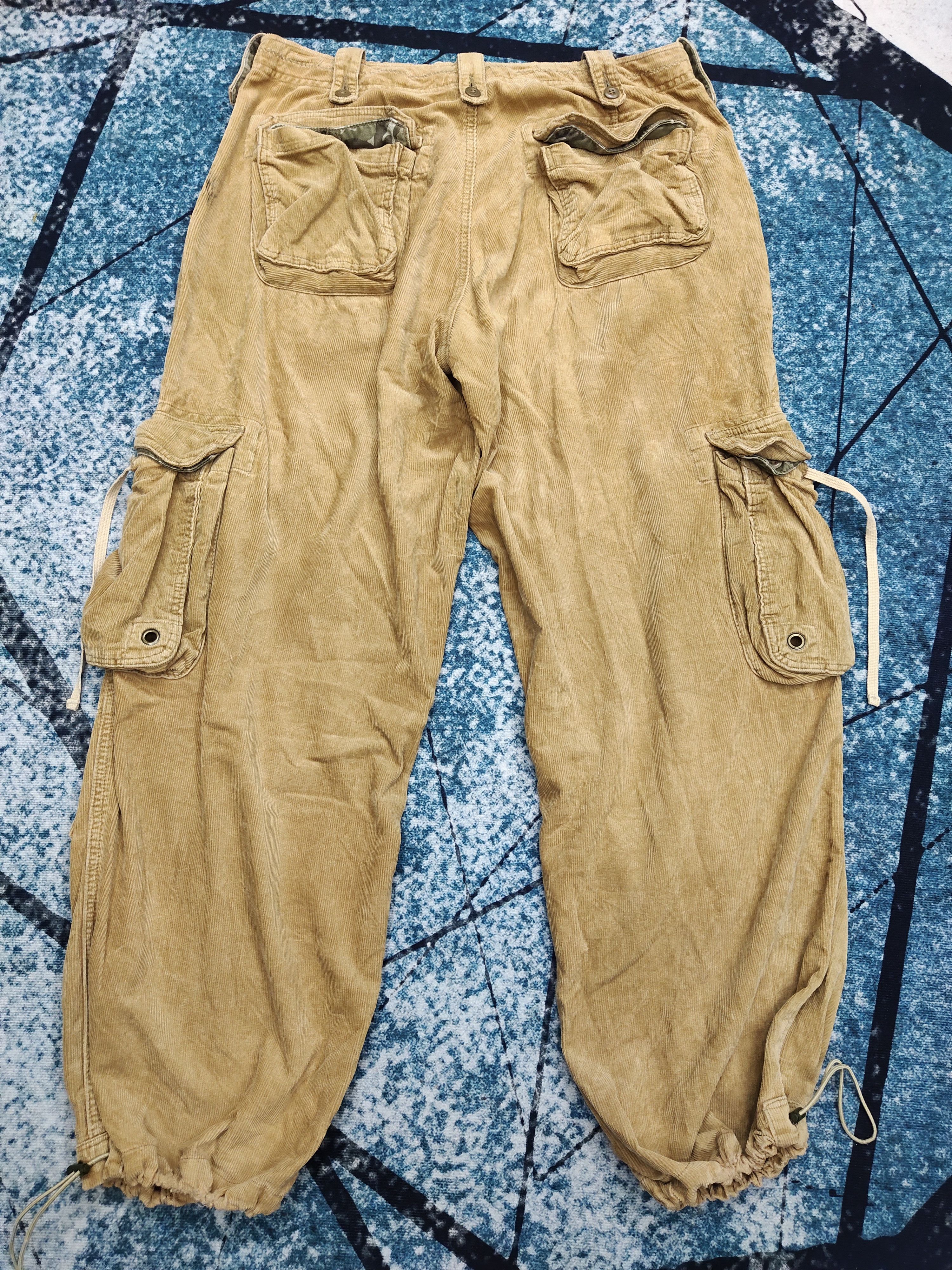 Japanese Brand Japanese Brand Corduroy Multi-pocket Cargo Baggy Pants Size US 36 / EU 52 - 4 Thumbnail