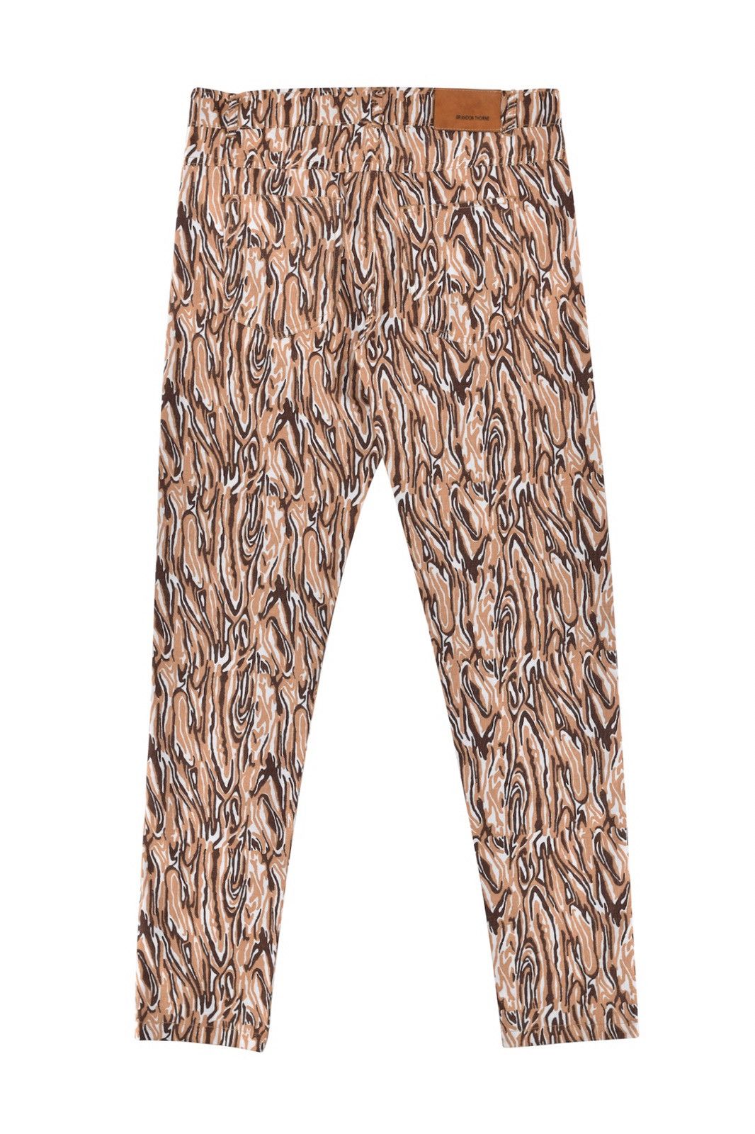 Vintage Cotton Abstract Pants Orange Size US 30 / EU 46 - 4 Thumbnail