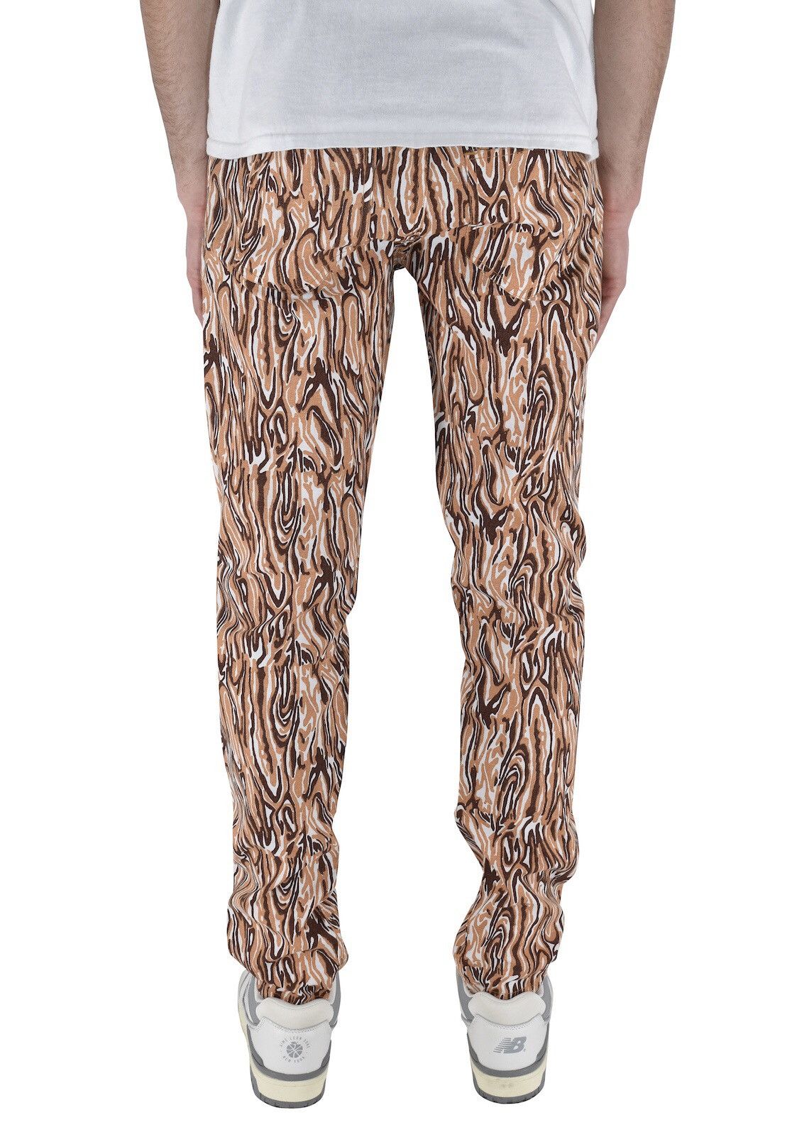 Vintage Cotton Abstract Pants Orange Size US 30 / EU 46 - 2 Thumbnail