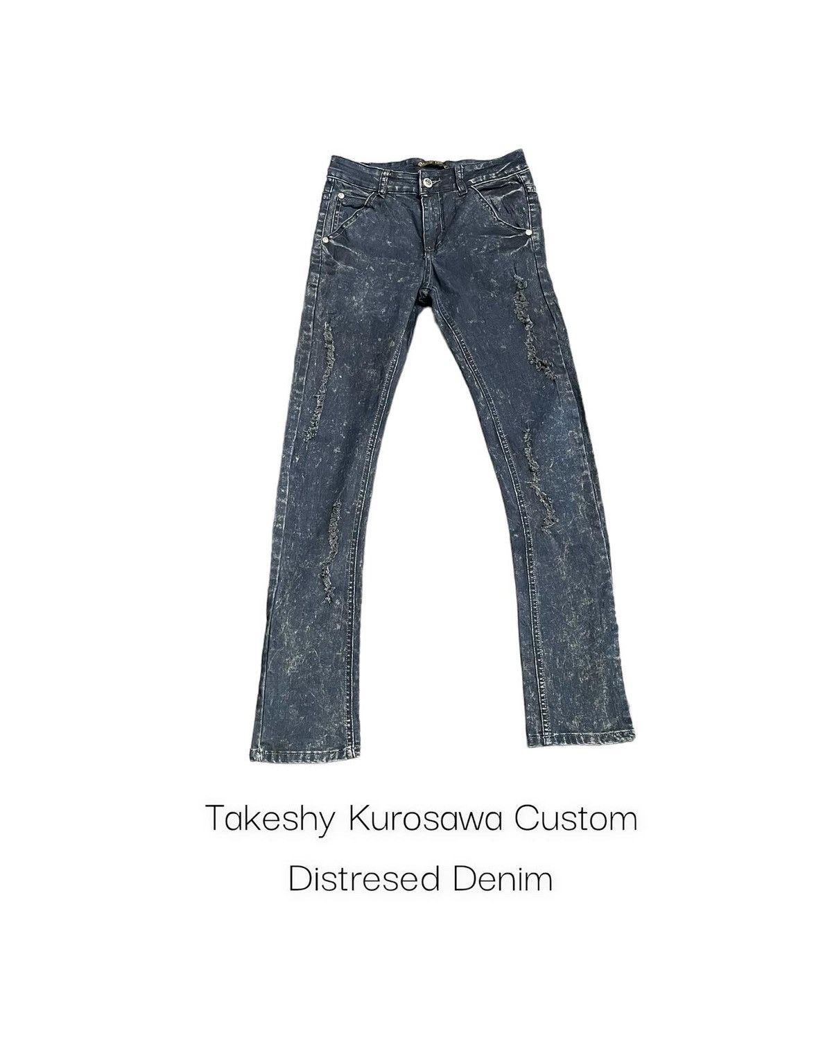 Takeshy Kurosawa Takeshy Kurosawa Custom Distresed Denim Size US 28 / EU 44 - 1 Thumbnail
