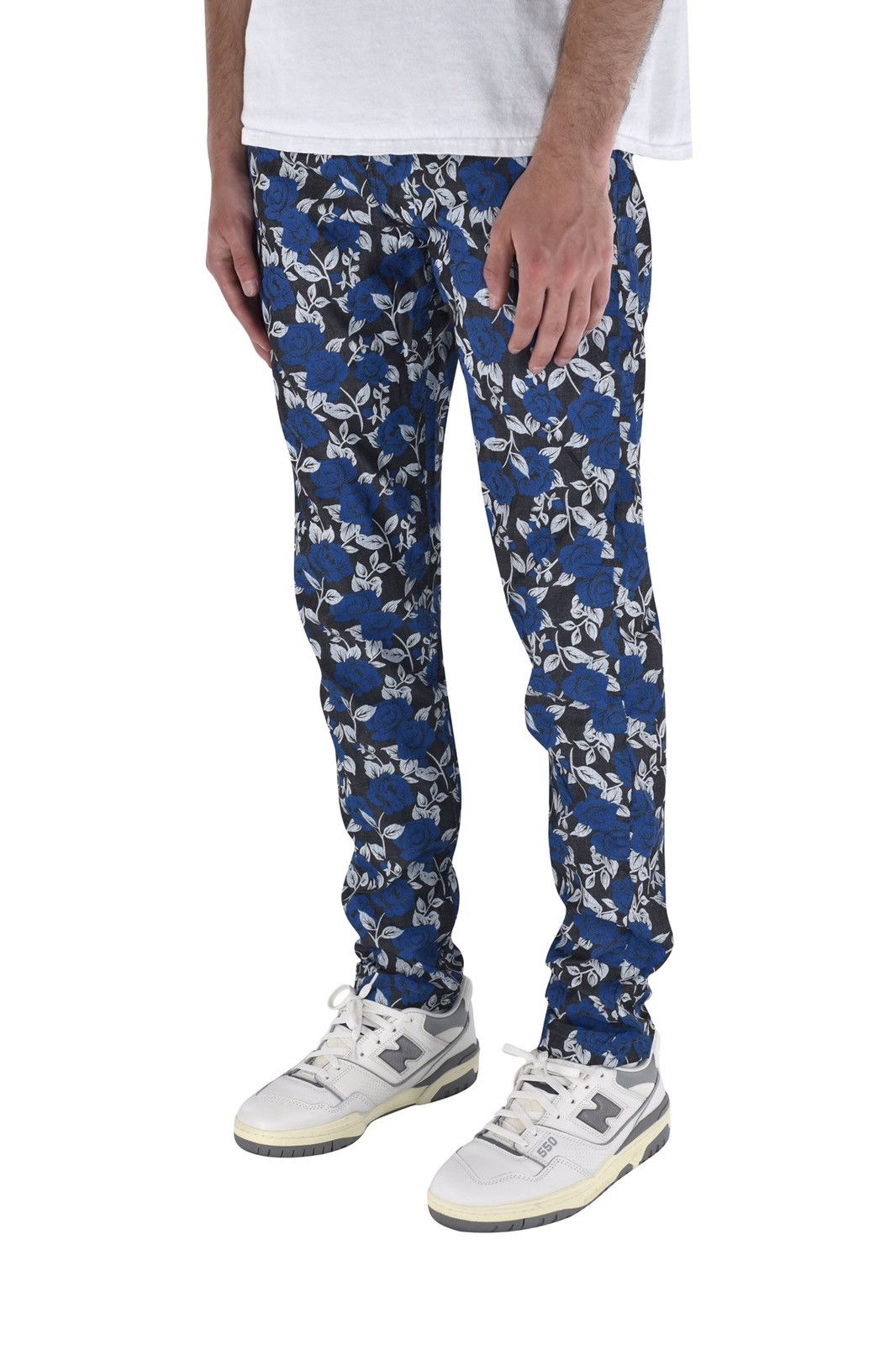 Japanese Brand Floral Pants Blue Size US 34 / EU 50 - 2 Thumbnail