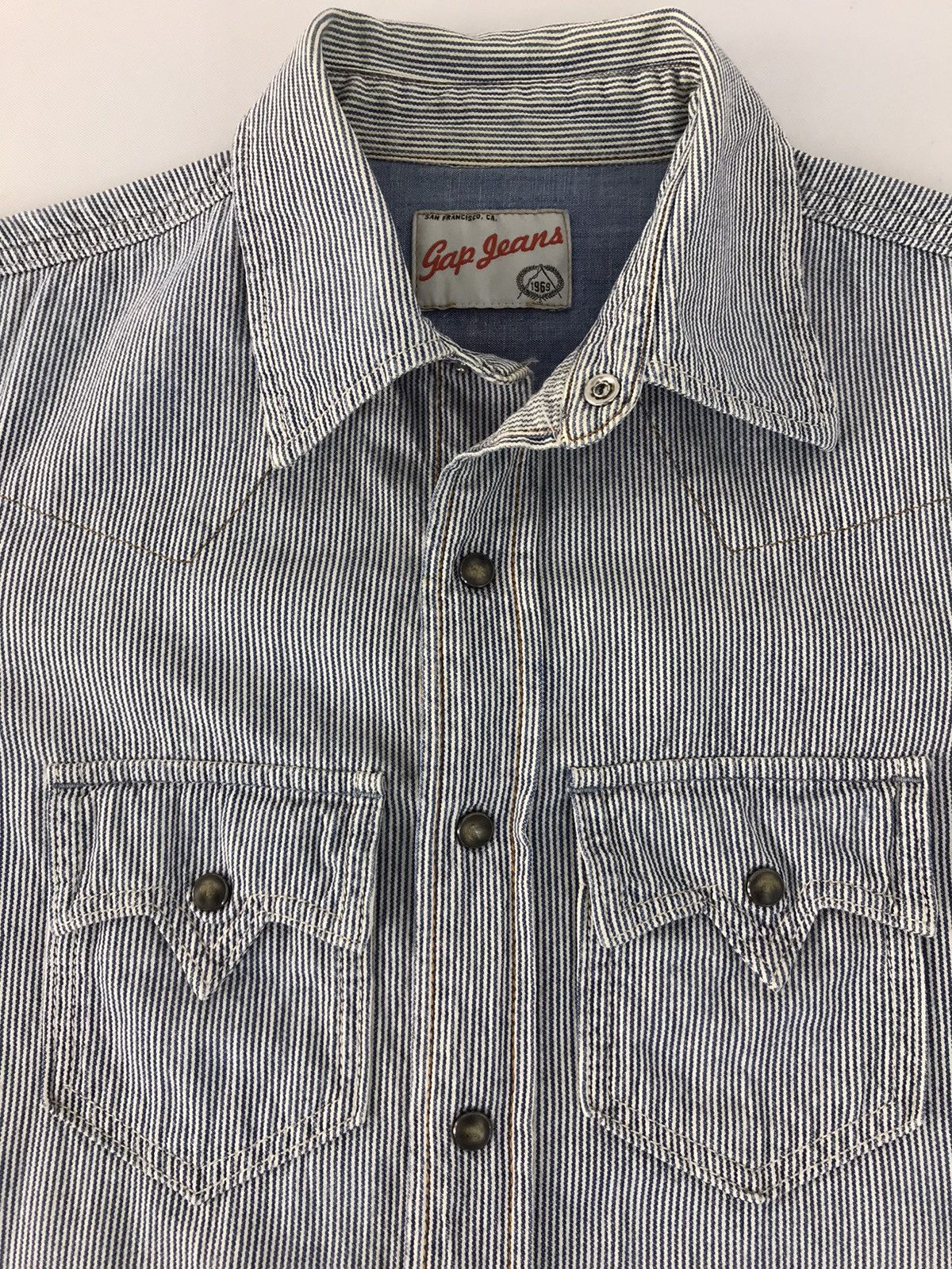 Gap × Vintage Vintage Gap Jeans 1969 Snap Button design Size US M / EU 48-50 / 2 - 4 Thumbnail