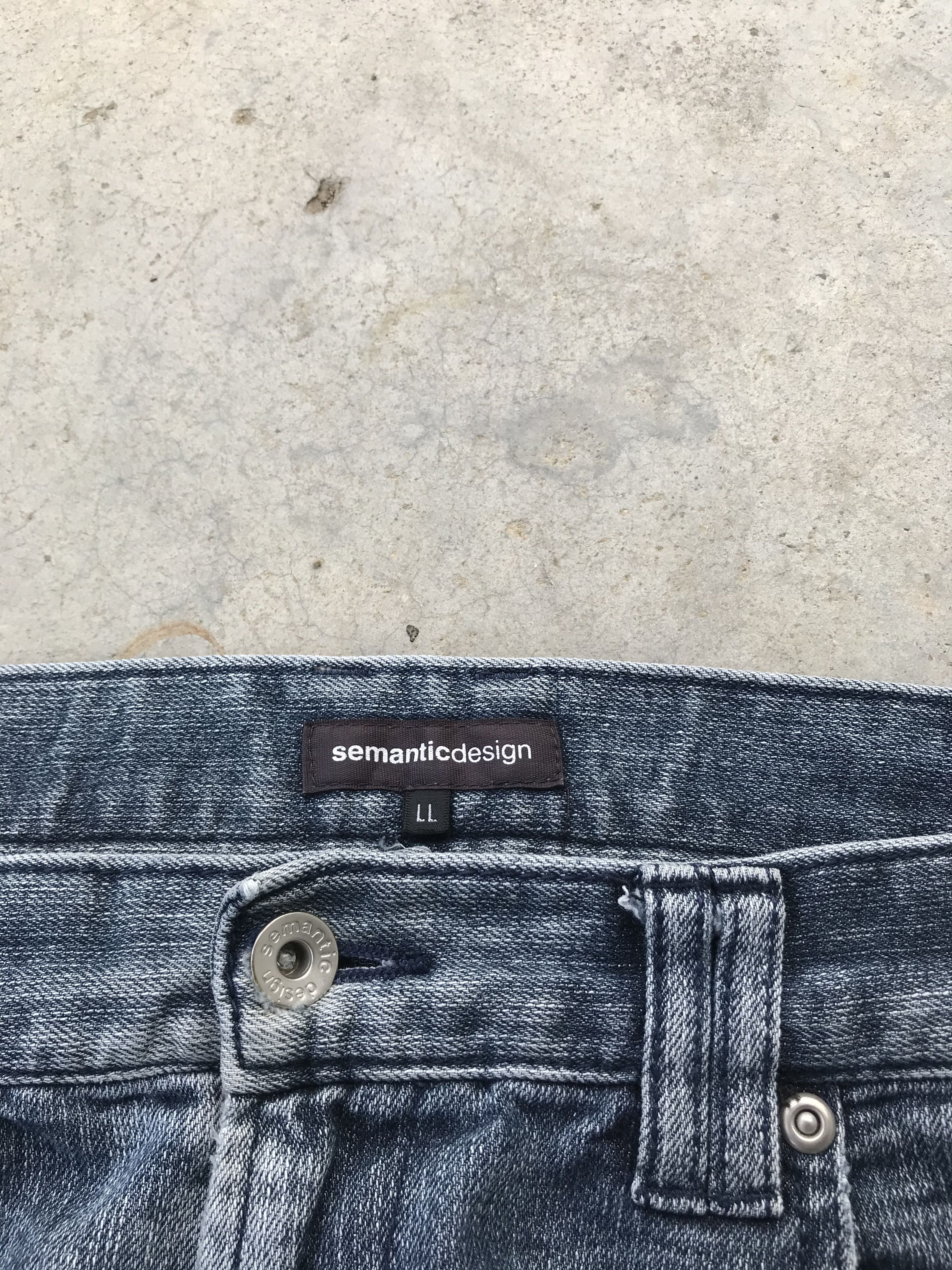 Issey Miyake Semanticdesign light wash denim jeans Size 34" / US 12 / IT 48 - 3 Thumbnail