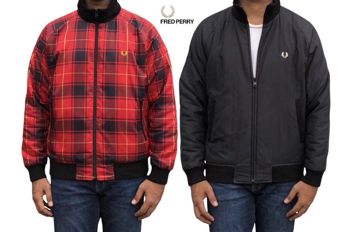 Fred Perry Fred Perry Tartan Design Embroidery Logo Reversible Jacket Size US M / EU 48-50 / 2 - 18 Thumbnail