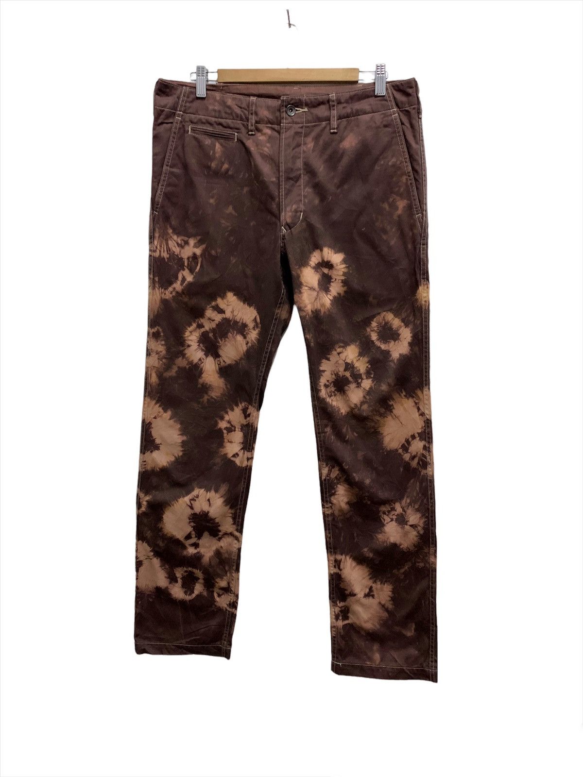 Bleach × DENIM TEARS × Uniqlo Rare! Uniqlo Tye Die Acid Wash Tears Style Khakis Pant Size US 34 / EU 50 - 1 Thumbnail