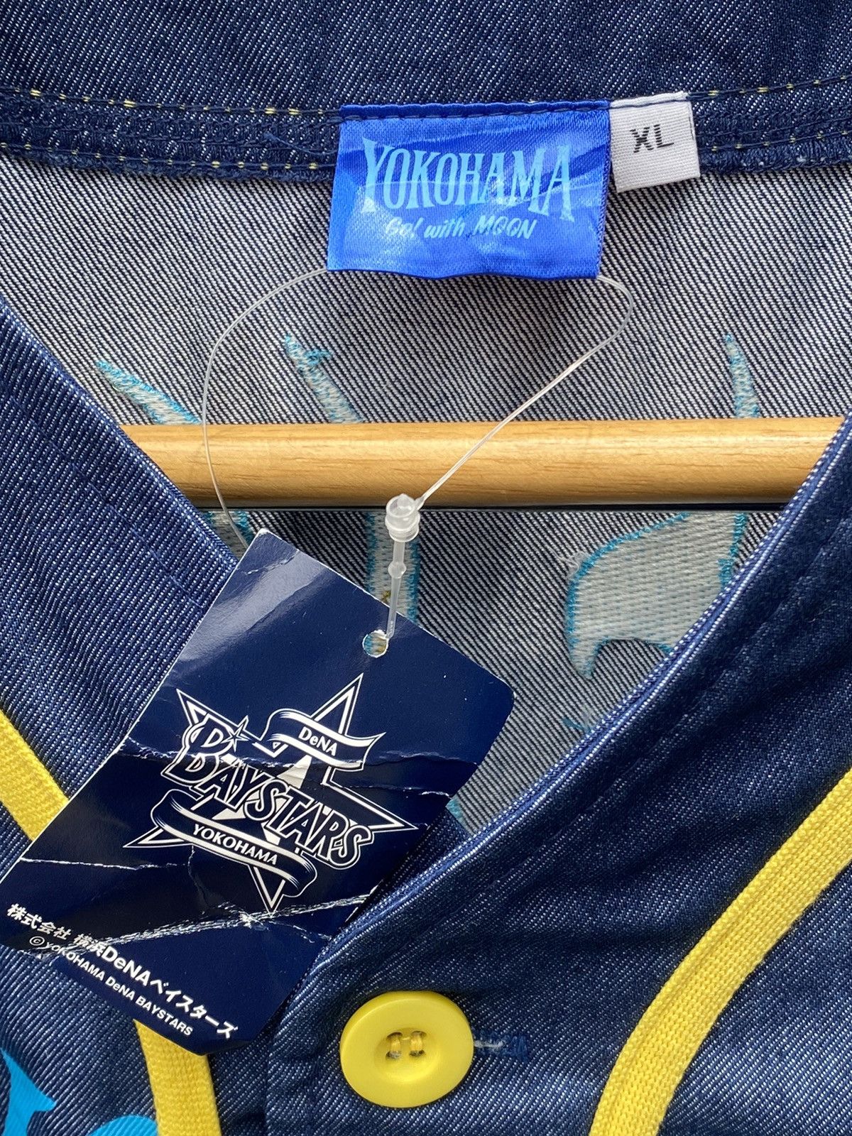 Japanese Brand × MLB ALL OVER PRINTED EMBROIDERED MOON EYES DISTRESSED DENIM Size US L / EU 52-54 / 3 - 9 Thumbnail