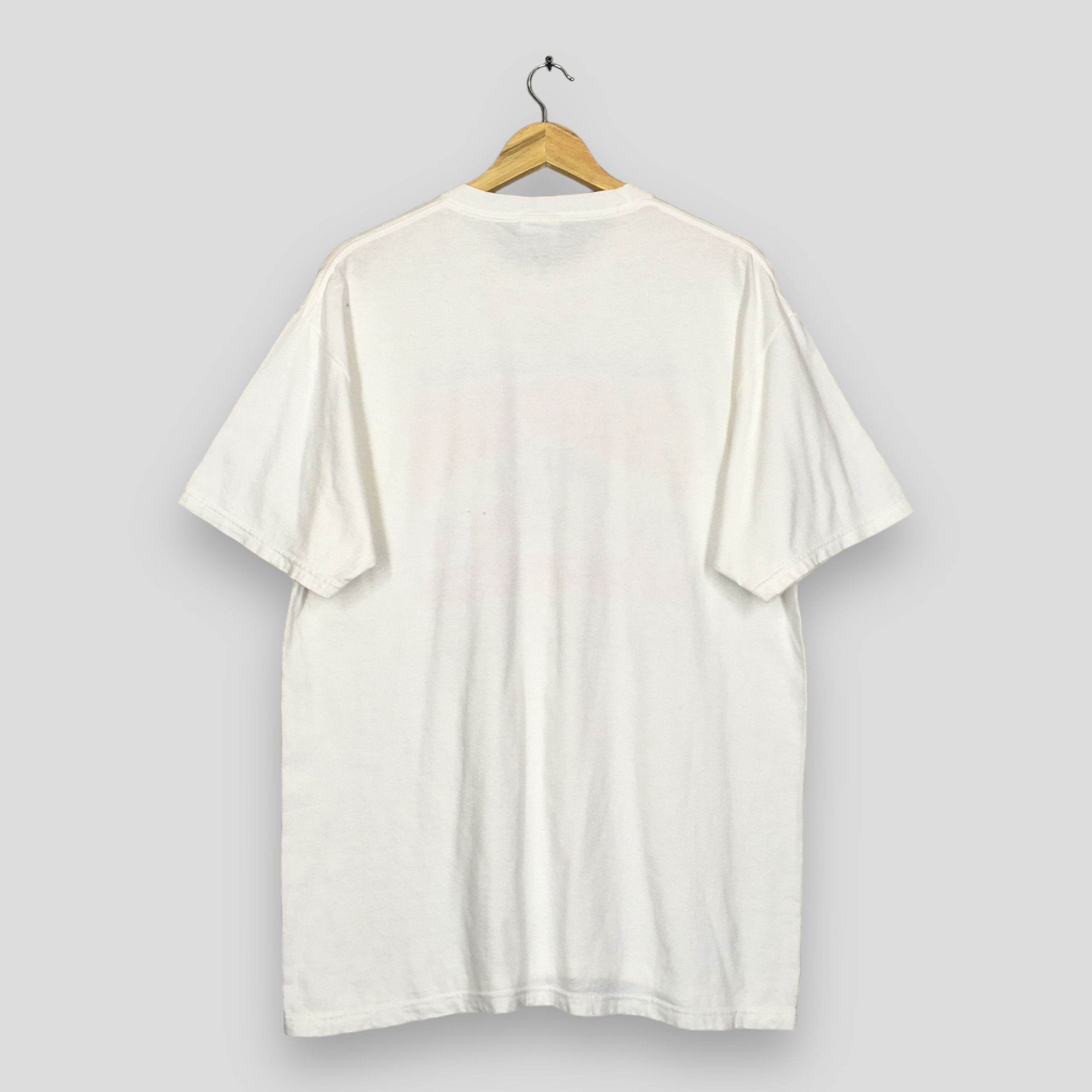 Hanes × NFL × Vintage Vintage Y2K New England Patriots Nfl White T Shirt Size US L / EU 52-54 / 3 - 6 Thumbnail