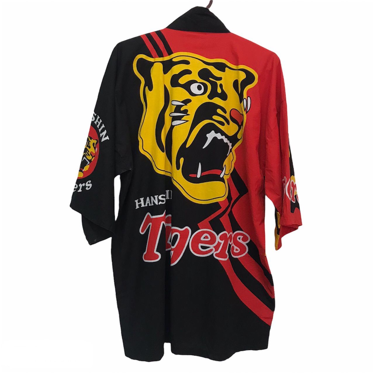 image of Kimono Japan Dragon Hanshin Tigers Kimono Cardigan, Men's (Size Large)