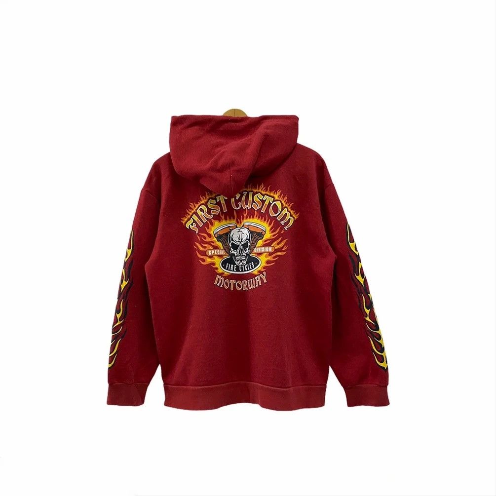 Harley Davidson × Japanese Brand FIRST CUSTOM SPECIAL DIVISION MOTORWAY HOODIE SWEATSHIRT Size US M / EU 48-50 / 2 - 3 Thumbnail