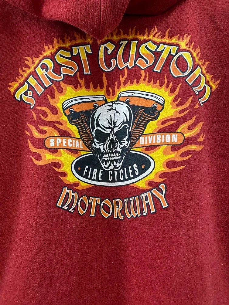 Harley Davidson × Japanese Brand FIRST CUSTOM SPECIAL DIVISION MOTORWAY HOODIE SWEATSHIRT Size US M / EU 48-50 / 2 - 10 Thumbnail