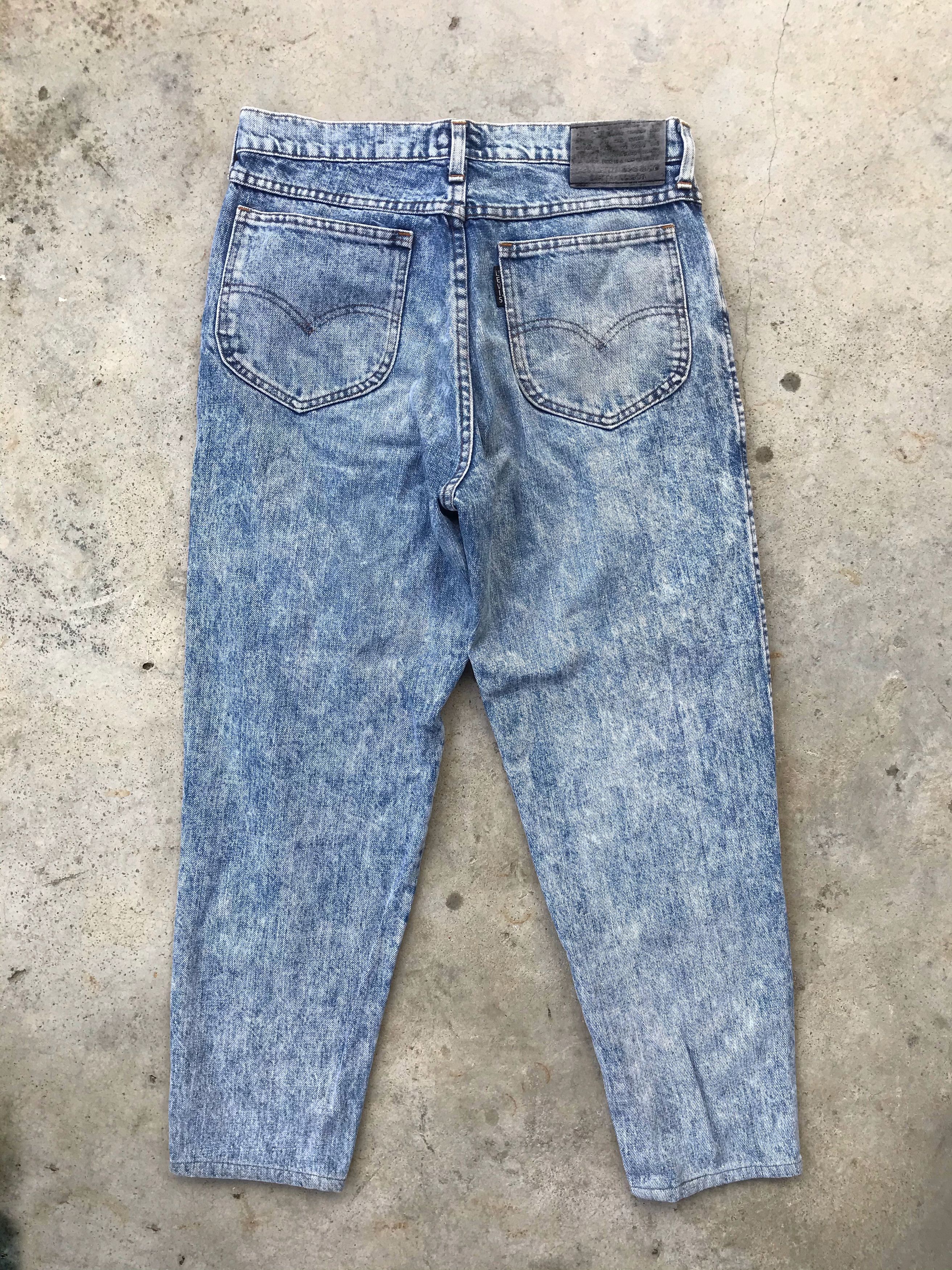 Levi's Vintage 90s Levi's acid wash denim jeans Size US 30 / EU 46 - 4 Thumbnail