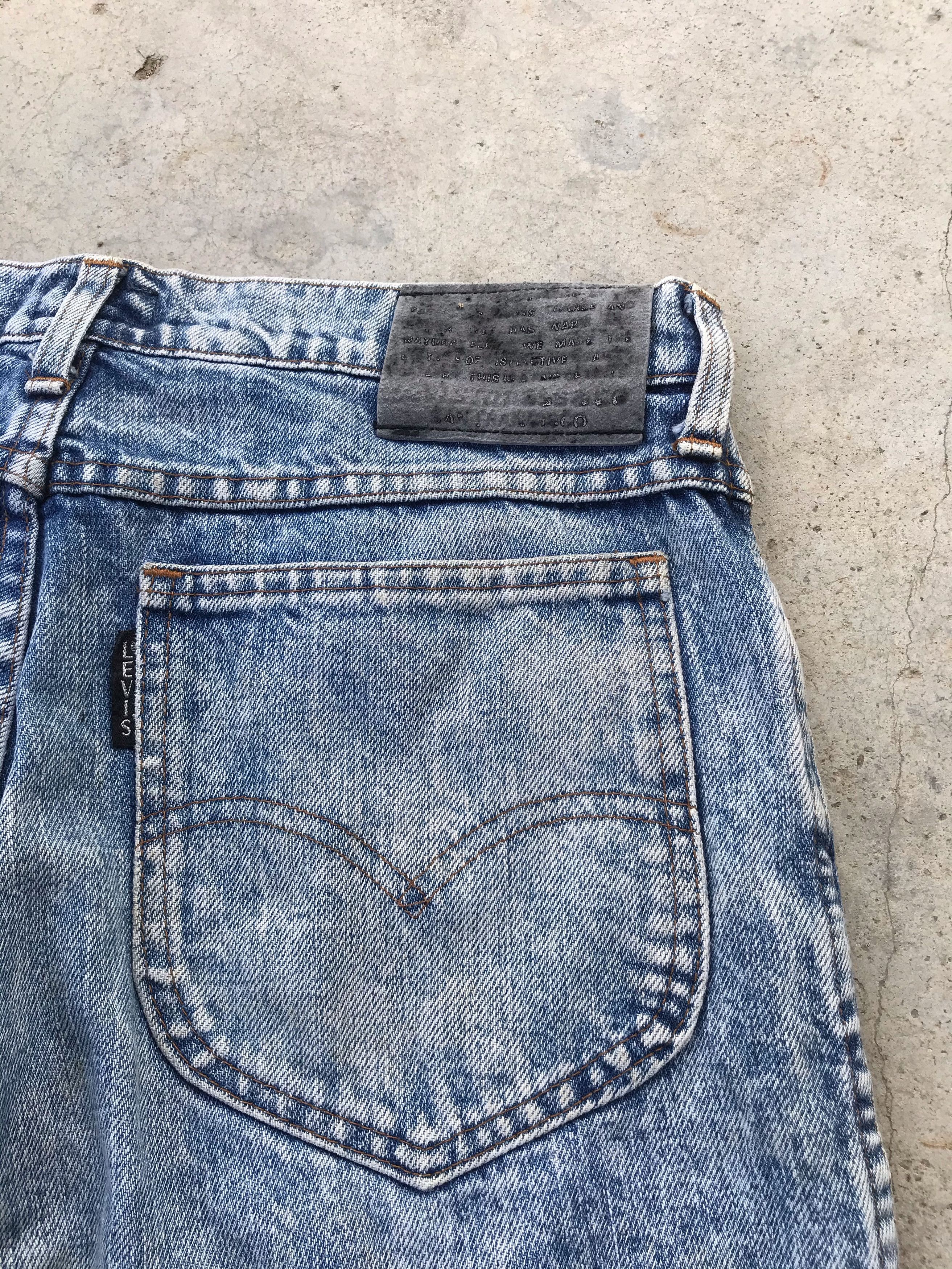 Levi's Vintage 90s Levi's acid wash denim jeans Size US 30 / EU 46 - 3 Thumbnail
