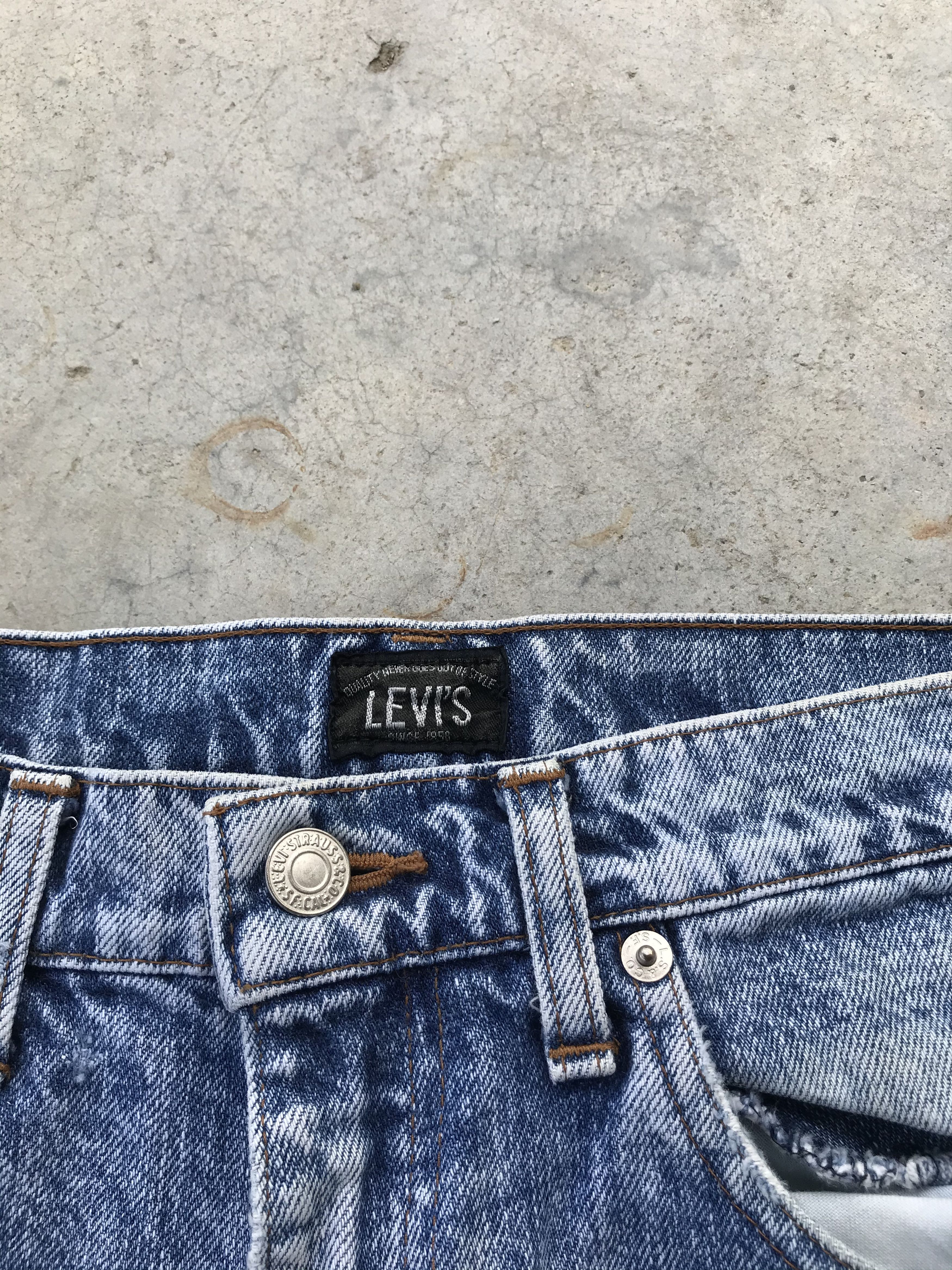 Levi's Vintage 90s Levi's acid wash denim jeans Size US 30 / EU 46 - 2 Thumbnail