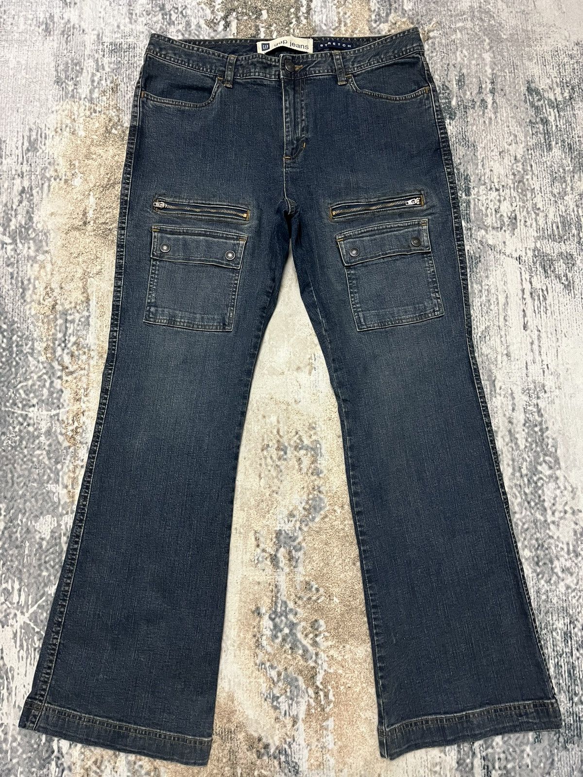 Japanese Brand × Vintage Gap Jeans Boot Cut Bush Pant zipper Denim Size US 32 / EU 48 - 1 Thumbnail