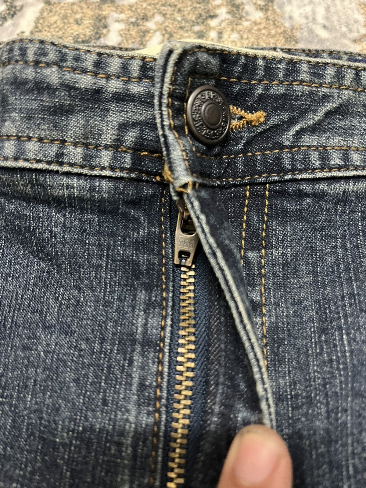 Japanese Brand × Vintage Gap Jeans Boot Cut Bush Pant zipper Denim Size US 32 / EU 48 - 3 Thumbnail