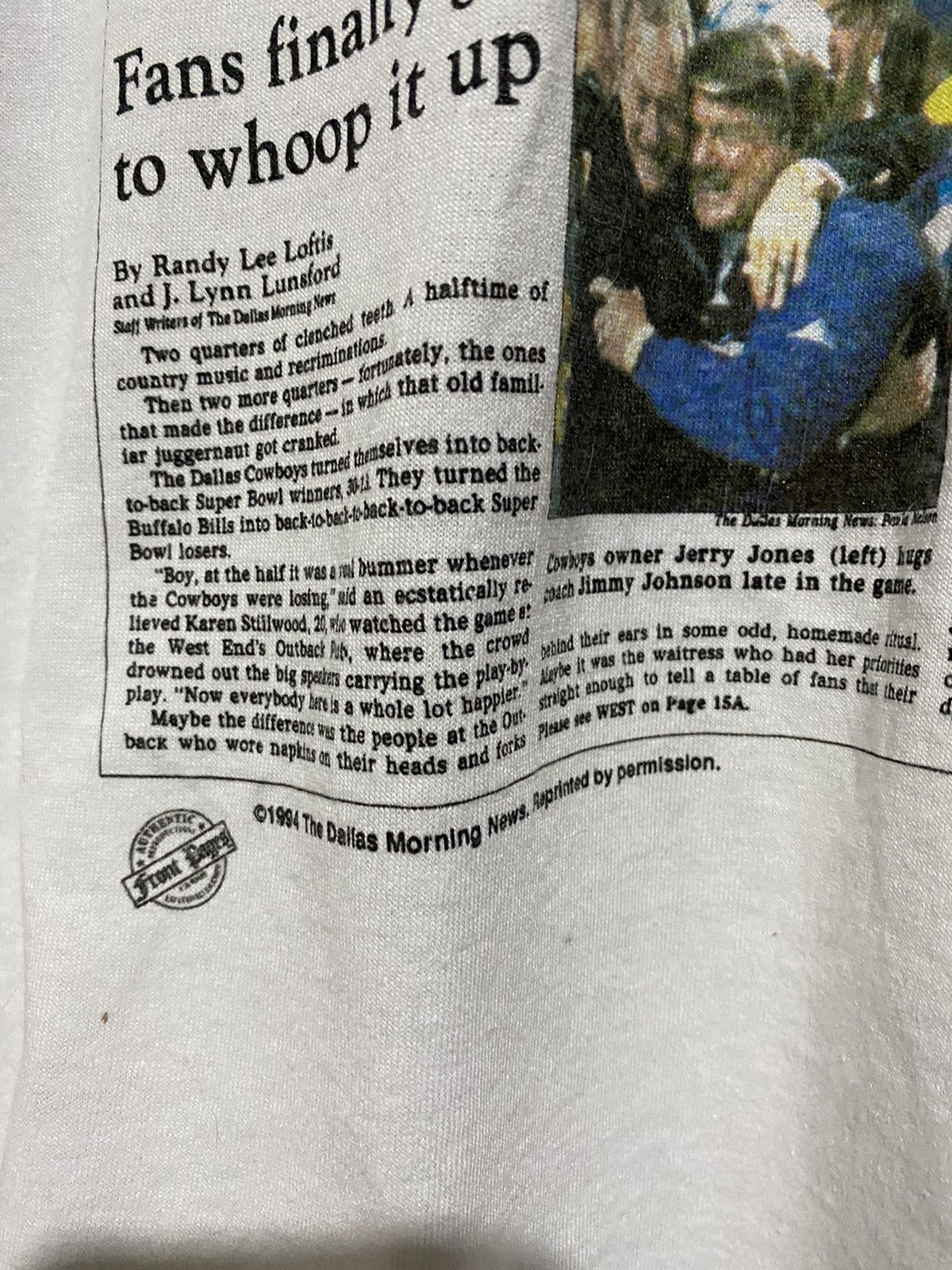 NFL × Vintage 🔥EPIC🔥VINTAGE NFL SHIRTS THE DALLAS MORNING NEWS Size US L / EU 52-54 / 3 - 6 Thumbnail