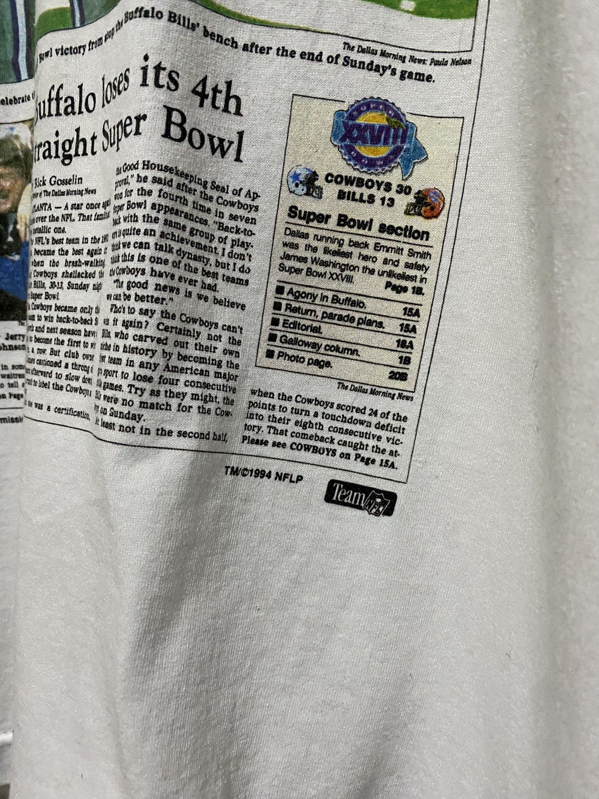 NFL × Vintage 🔥EPIC🔥VINTAGE NFL SHIRTS THE DALLAS MORNING NEWS Size US L / EU 52-54 / 3 - 5 Thumbnail