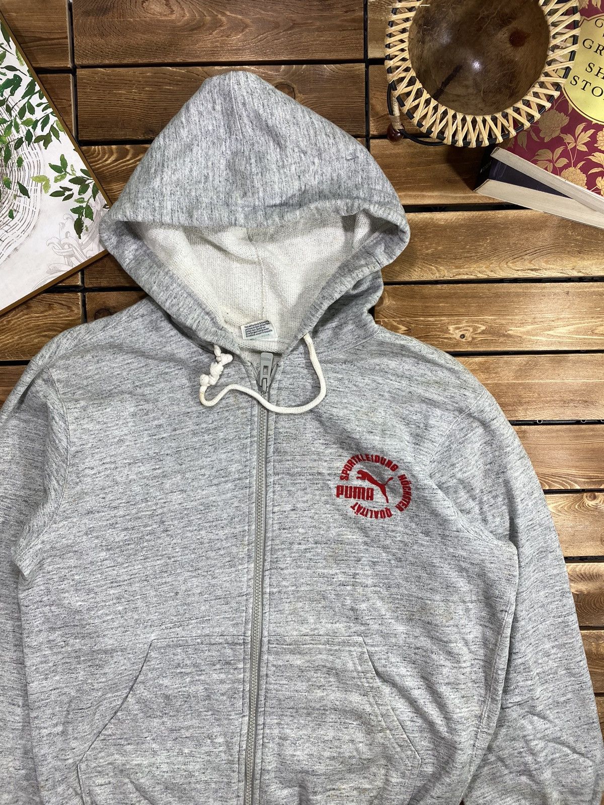 Puma × Vintage Vintage Puma Hoodie Small Logo Nice Design Sport 90s Size M Size US M / EU 48-50 / 2 - 6 Thumbnail