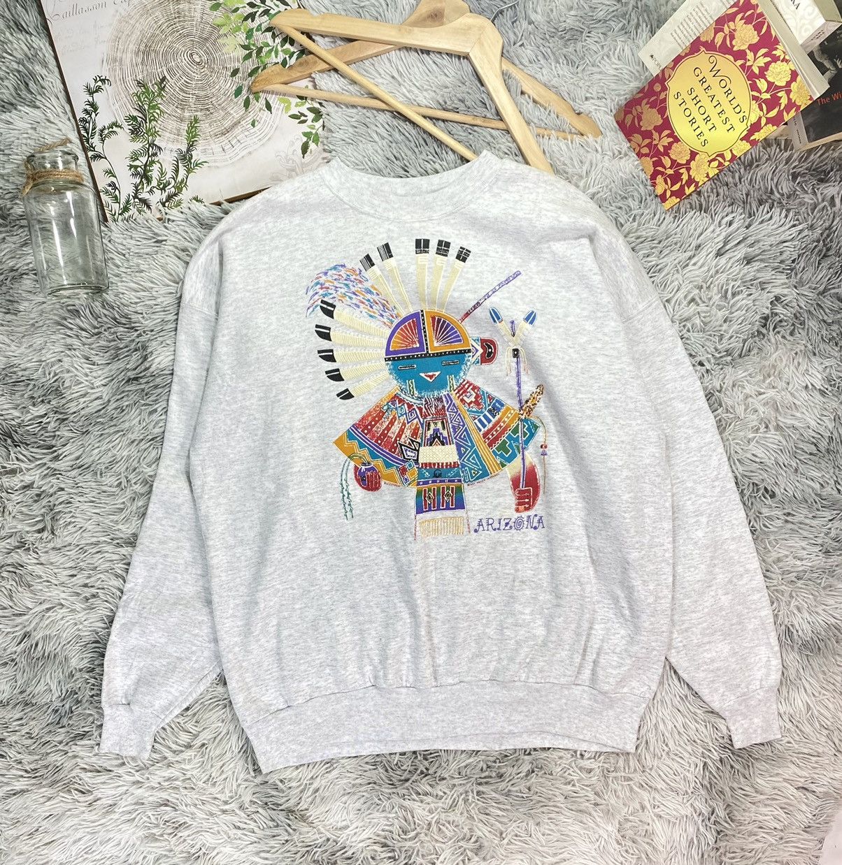 Hanes × Vintage Vintage Arizona Gecko Apparel Art 80s 90s sweatshirt size XL Size US XL / EU 56 / 4 - 1 Thumbnail