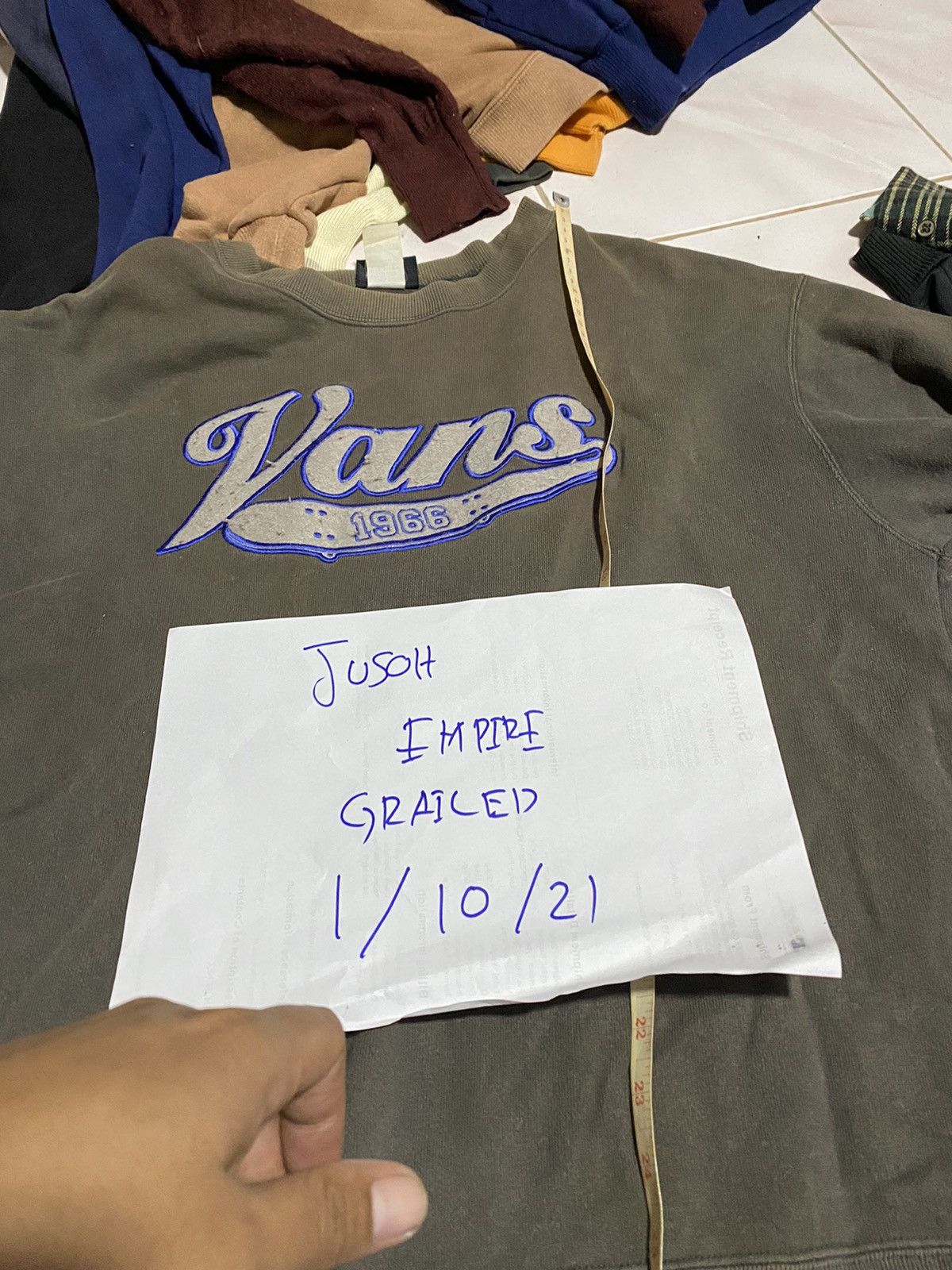 Vans 🔥DHL SHIPPING🔥VANS BIG LOGOS SWEATSHIRT VINTAGE STYLE Size US L / EU 52-54 / 3 - 10 Thumbnail