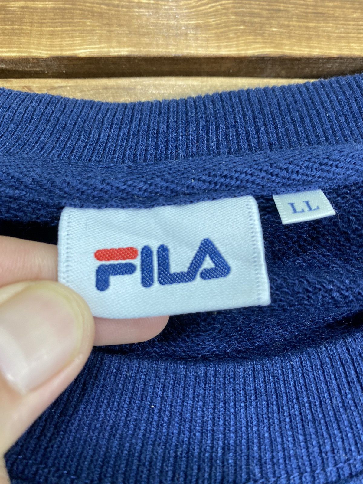 Fila × Vintage Vintage 90s Fila Big Logo Sweatshirt Numero Uno 1911 size L Size US L / EU 52-54 / 3 - 7 Thumbnail