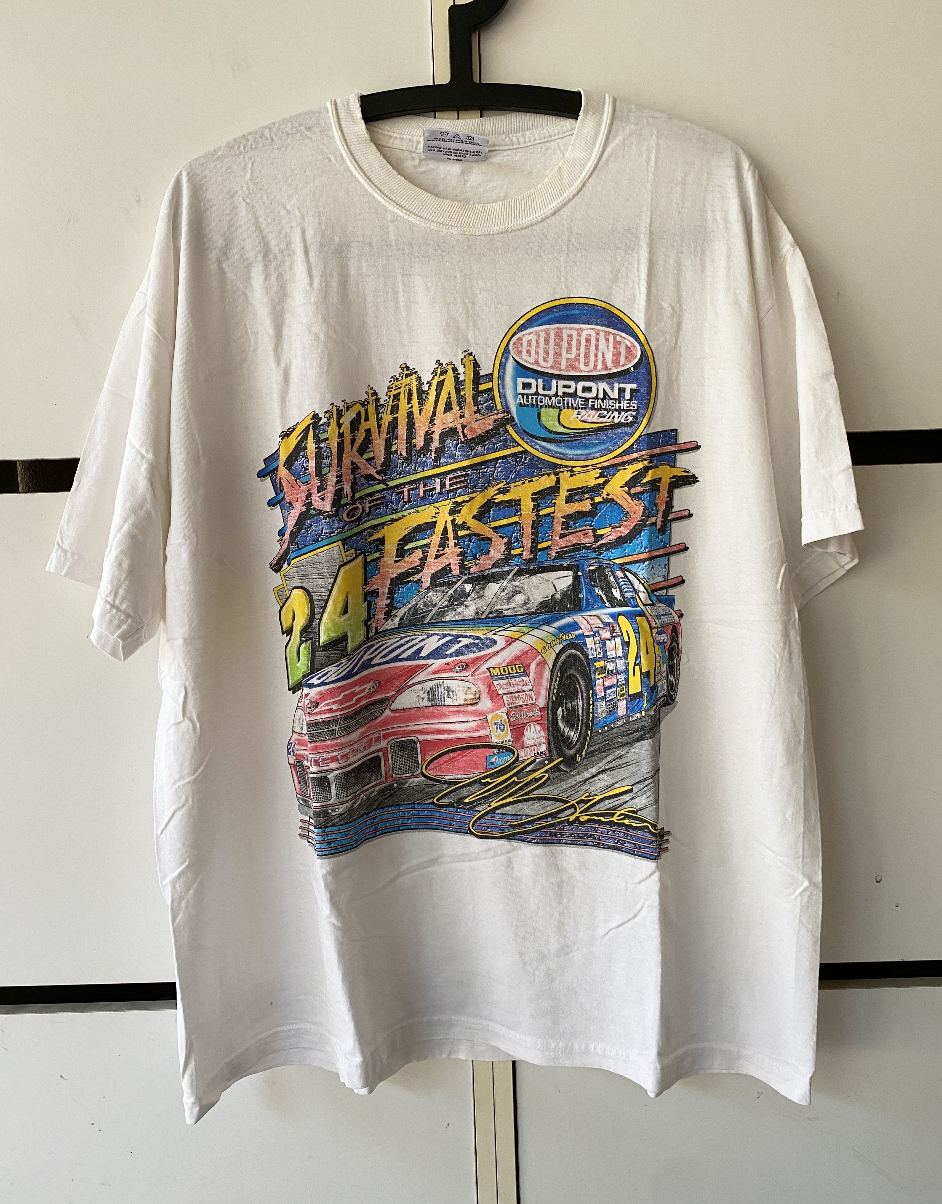 NASCAR VINTAGE 90' NASCAR JEFF GORDON T SHIRT Size US L / EU 52-54 / 3 - 1 Thumbnail