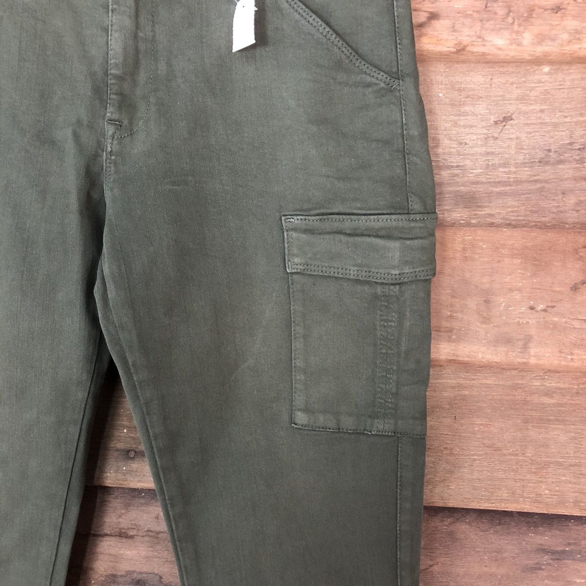 Japanese Brand DLL Uniqlo Green Cargo utility Multipocket Pants #1525 Size US 28 / EU 44 - 5 Thumbnail