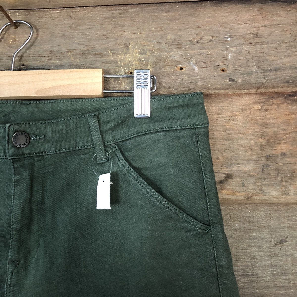 Japanese Brand DLL Uniqlo Green Cargo utility Multipocket Pants #1525 Size US 28 / EU 44 - 7 Thumbnail