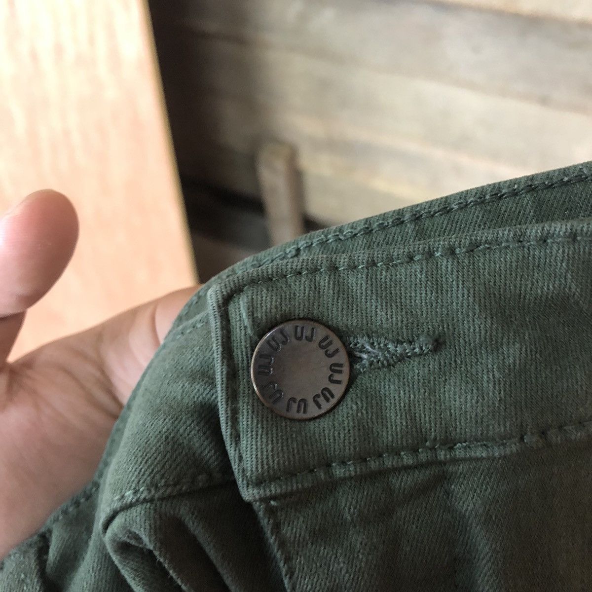 Japanese Brand DLL Uniqlo Green Cargo utility Multipocket Pants #1525 Size US 28 / EU 44 - 15 Thumbnail