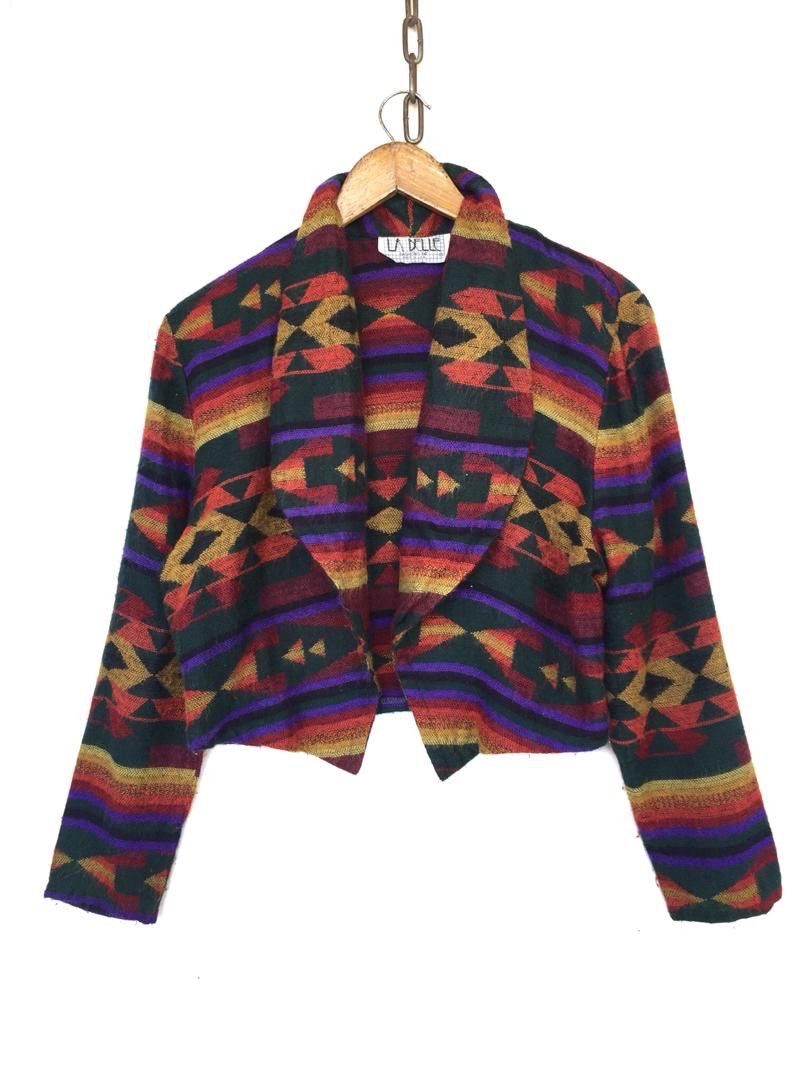Vintage Vintage LaBelle Fashion Navajo Cropped Jacket Size S / US 4 / IT 40 - 1 Thumbnail