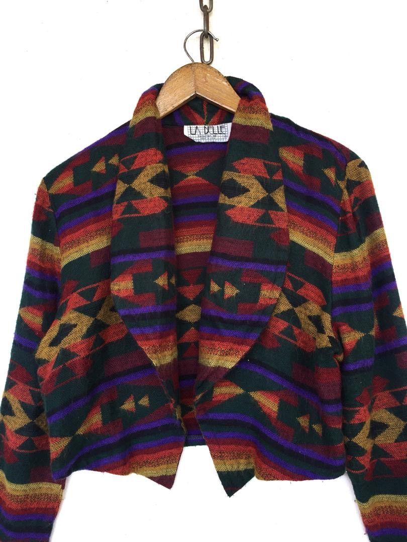 Vintage Vintage LaBelle Fashion Navajo Cropped Jacket Size S / US 4 / IT 40 - 3 Thumbnail
