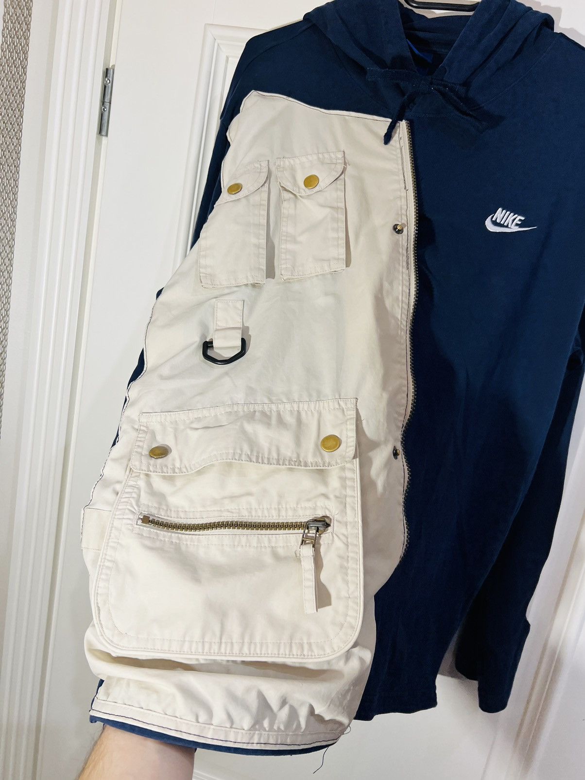 Nike Nike custom sweatshirt vest handmade patchwork 90s Size US L / EU 52-54 / 3 - 11 Thumbnail