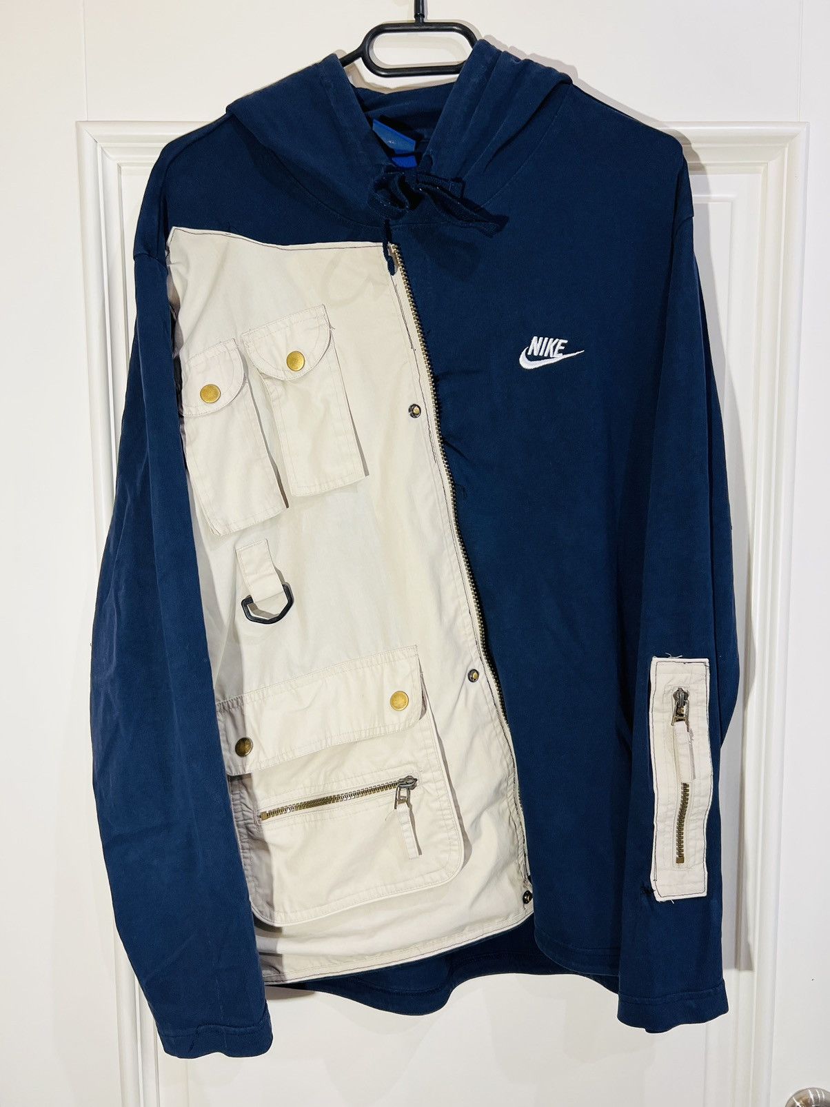 Nike Nike custom sweatshirt vest handmade patchwork 90s Size US L / EU 52-54 / 3 - 14 Thumbnail